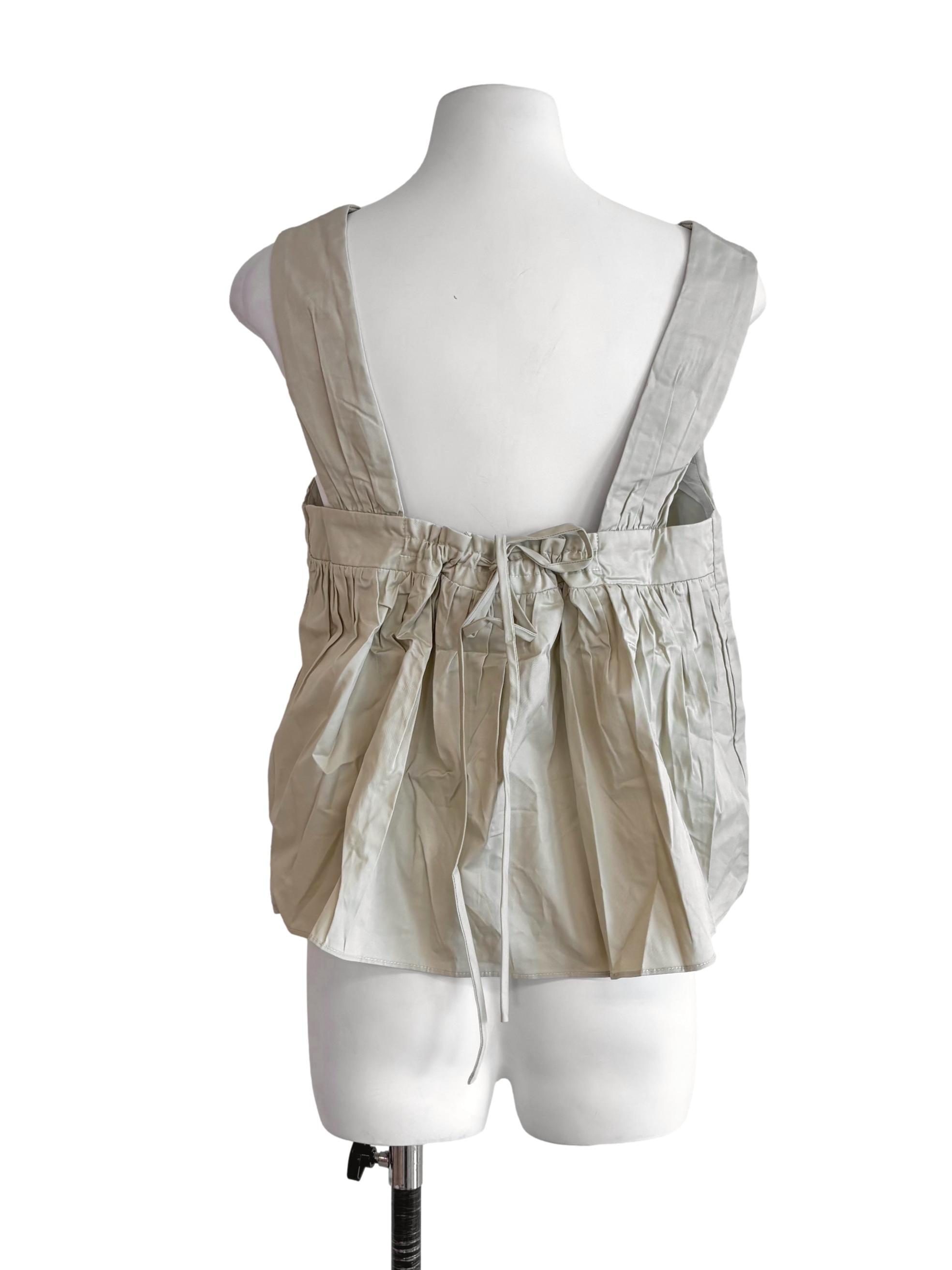 Beige Kael Drawstring Top LB