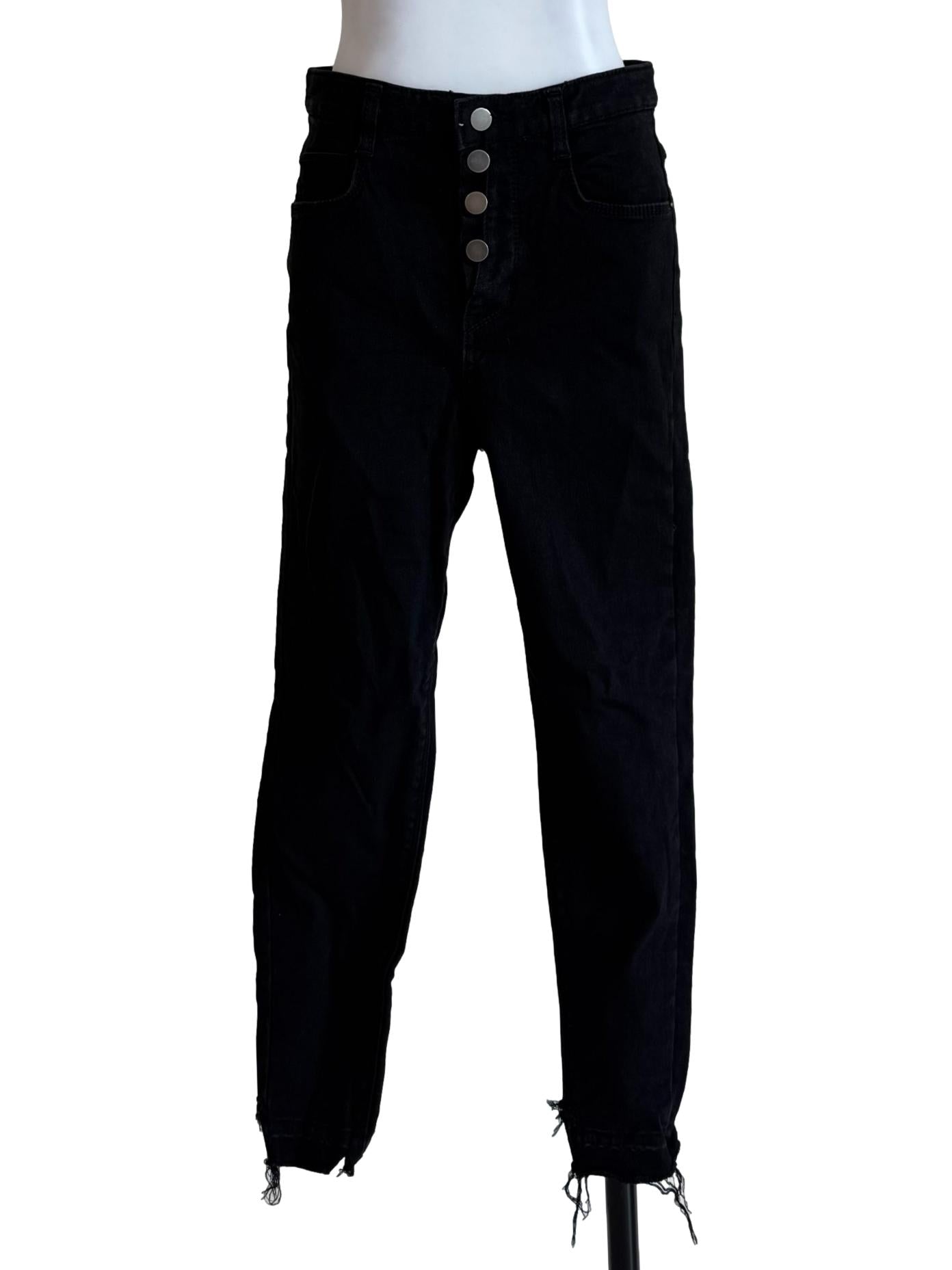 Midnight Black Pencil Cut Jeans