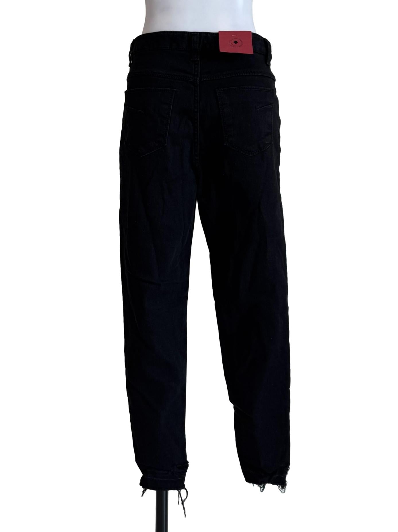 Midnight Black Pencil Cut Jeans