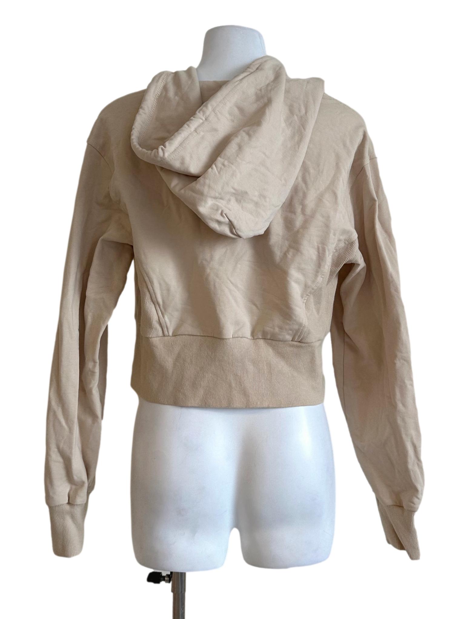 Parmesan Beige Plain Hoodies