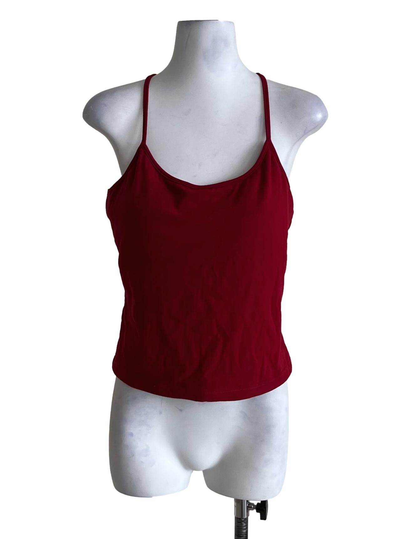 Blood Red Spaghetti Strap Tank Top