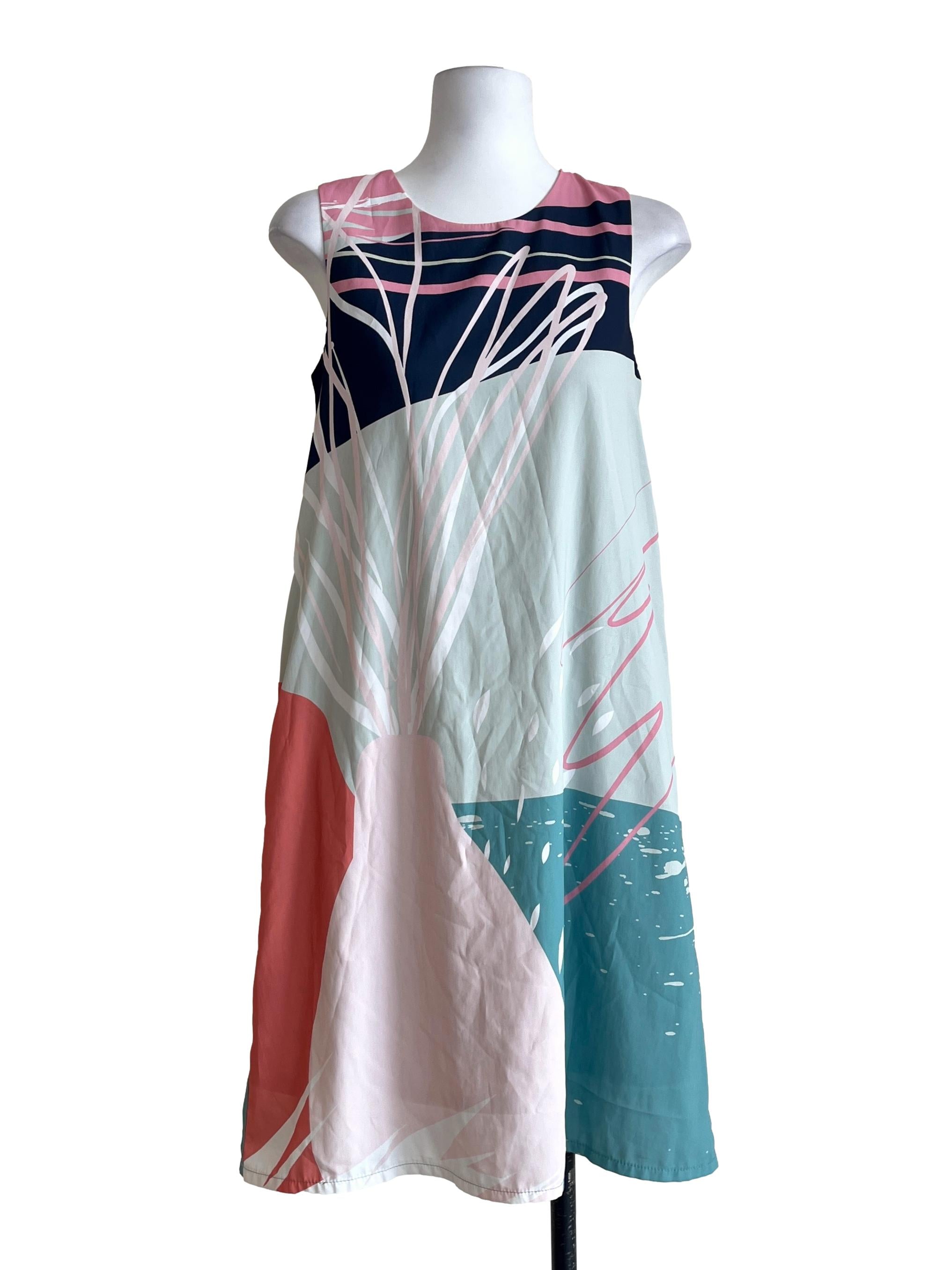 Mint Green Halter Sleeveless Trapezoid Dress