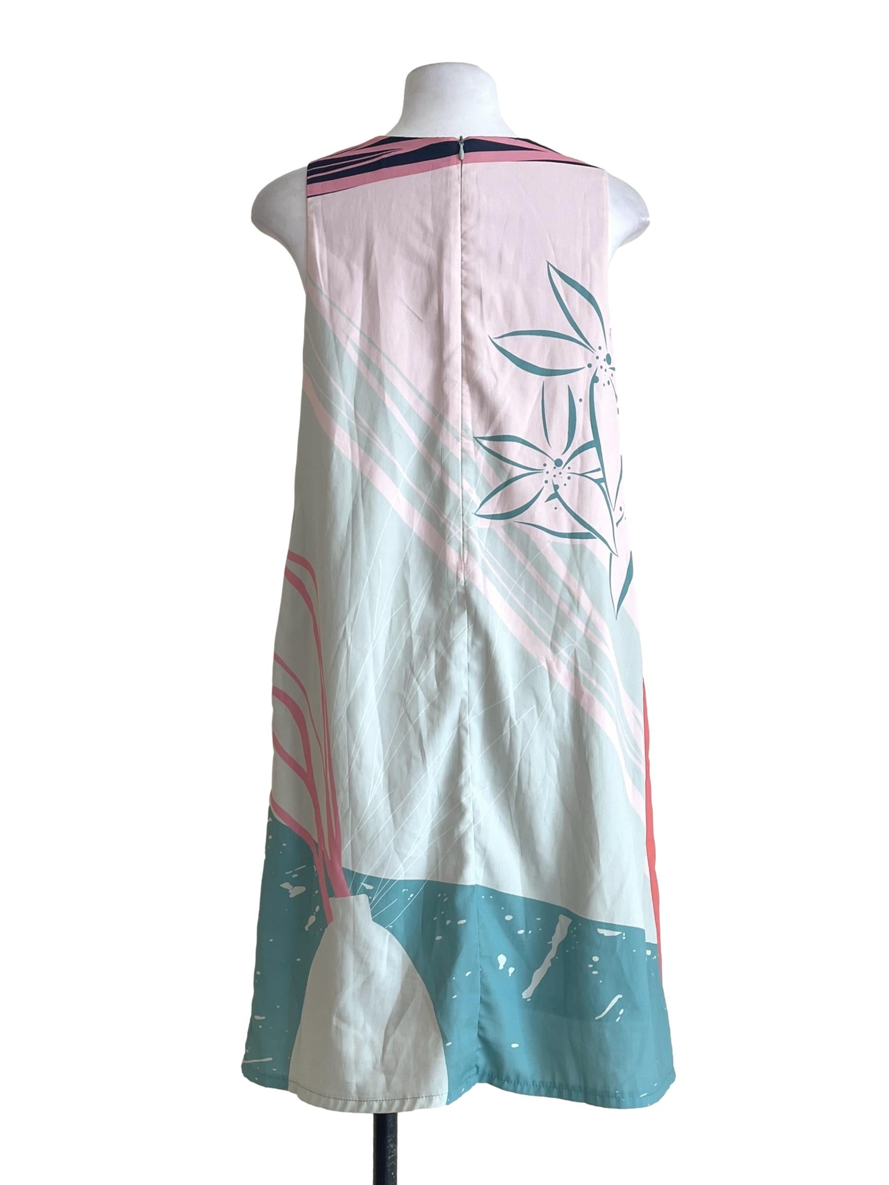 Mint Green Halter Sleeveless Trapezoid Dress