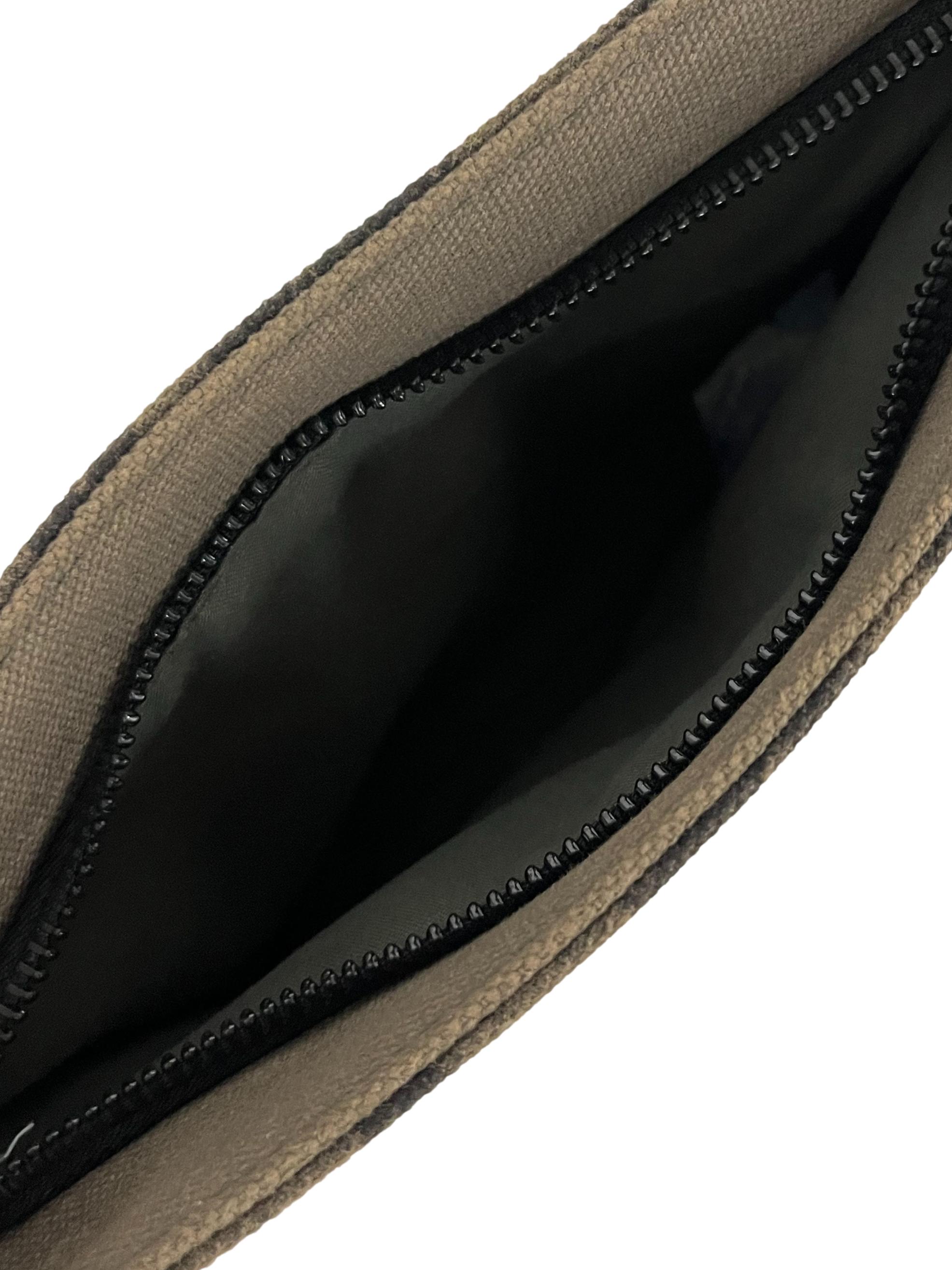 Olive Green Small Graffiti Pouch