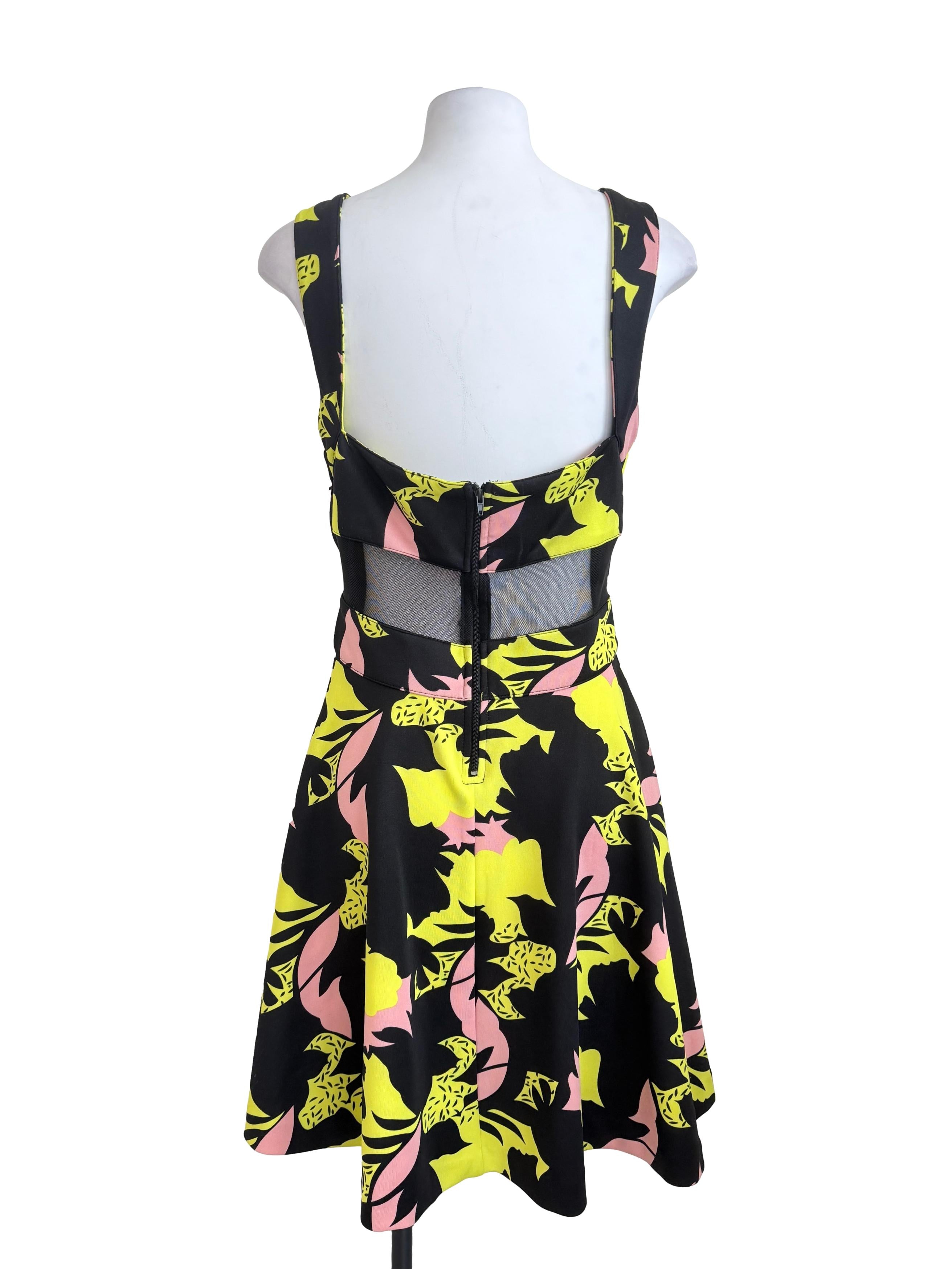Multicolor Empire Sleeveless Dress