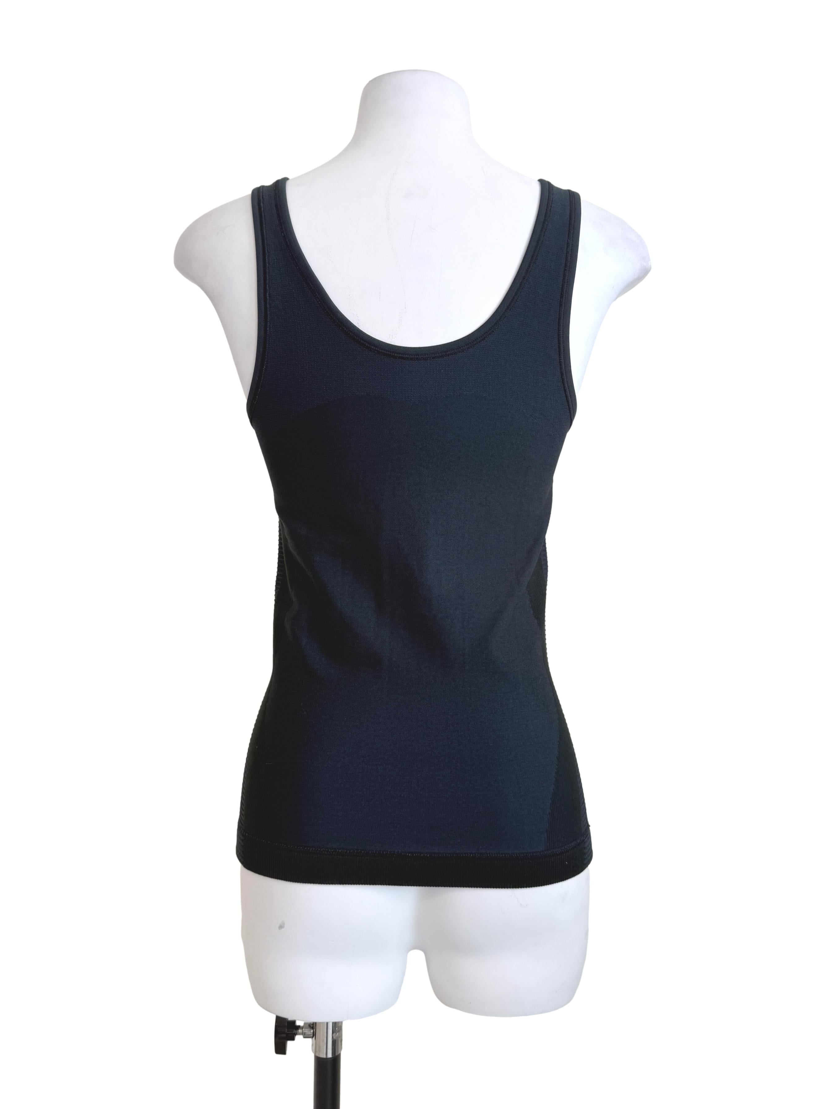 Navy Blue Round Neck Top