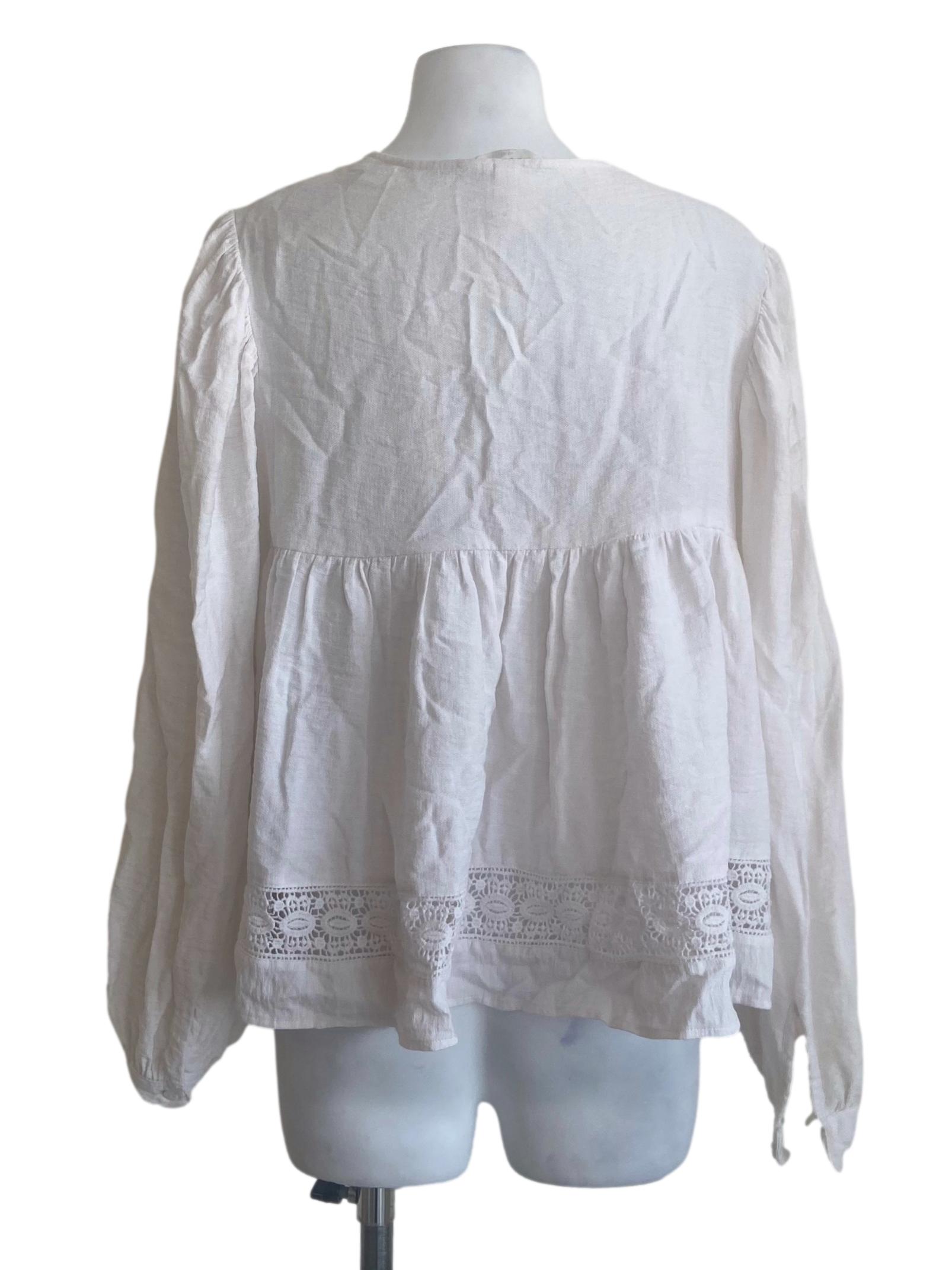 White Embroidery Blouse