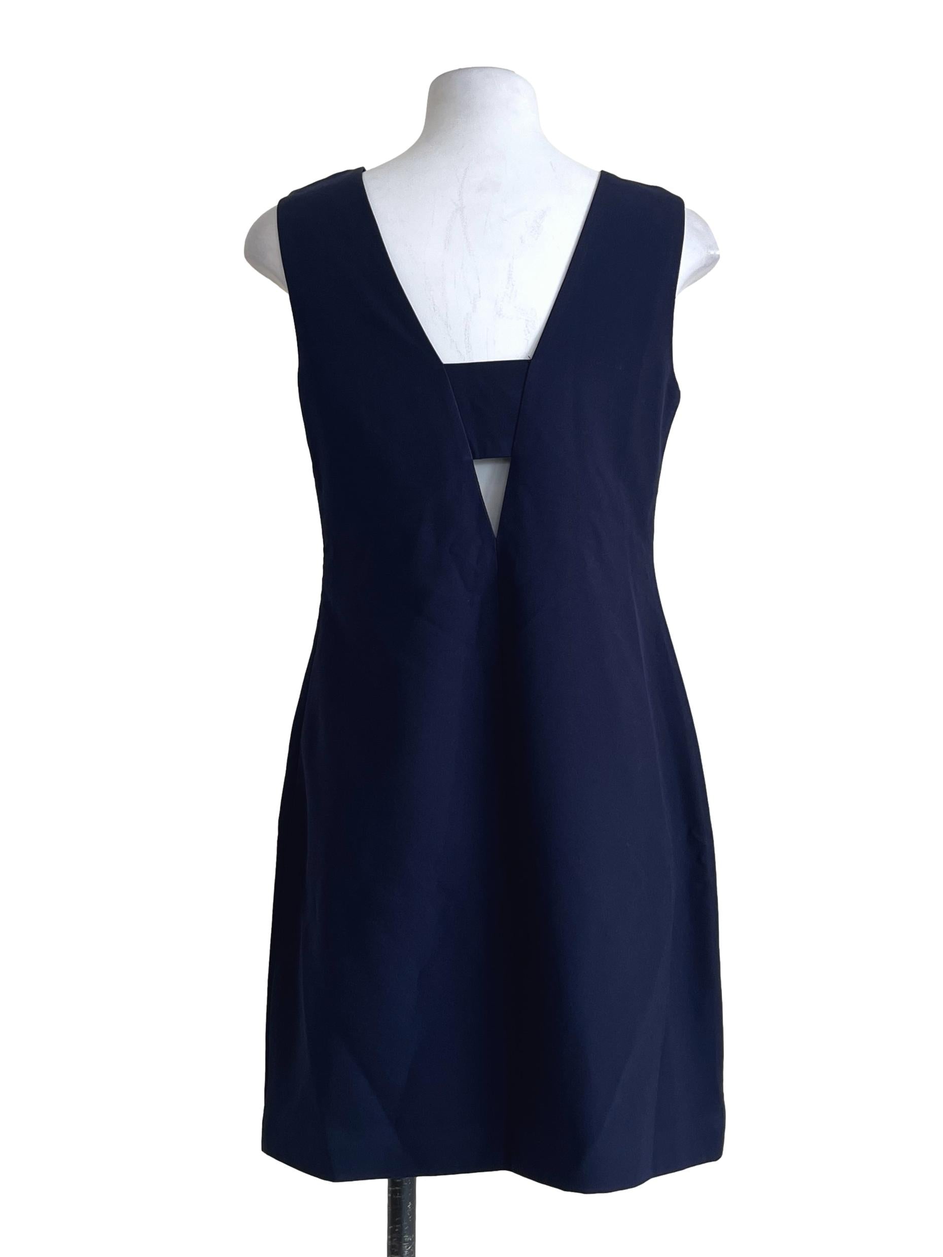 Indigo Blue Square Sheath Dress LB
