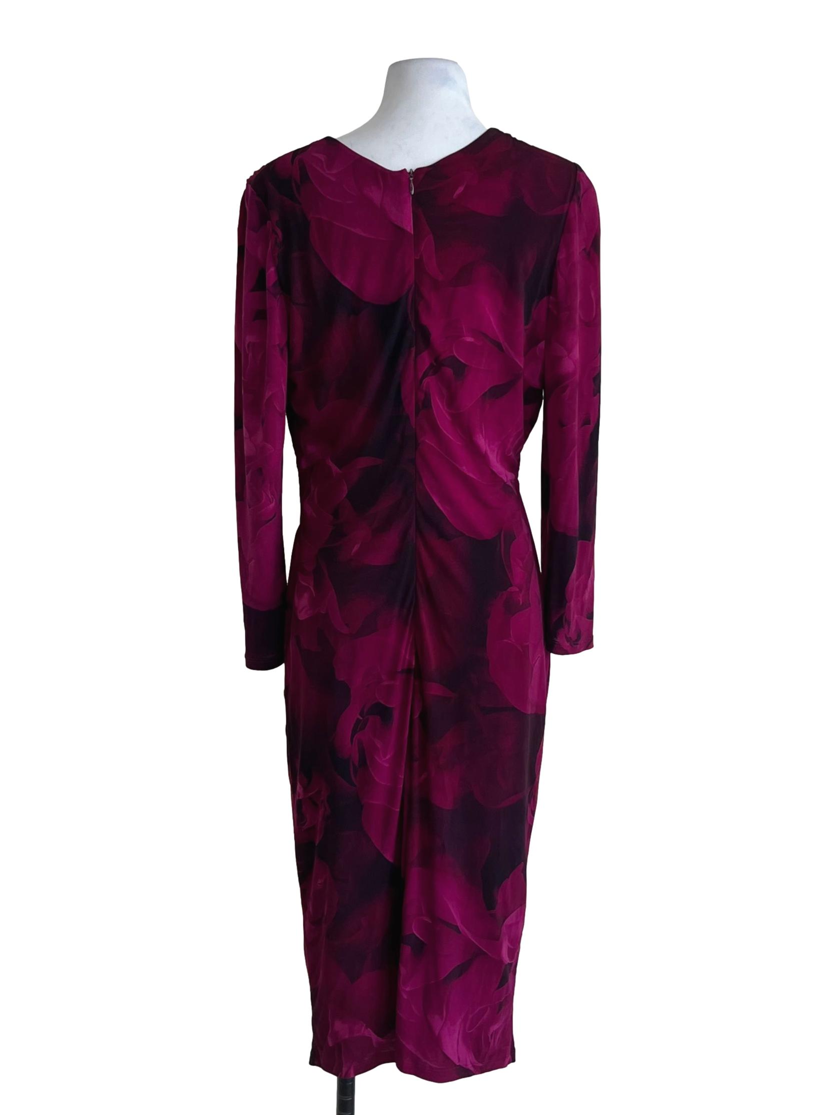 Jam Purple V-Neckline Empire Dress