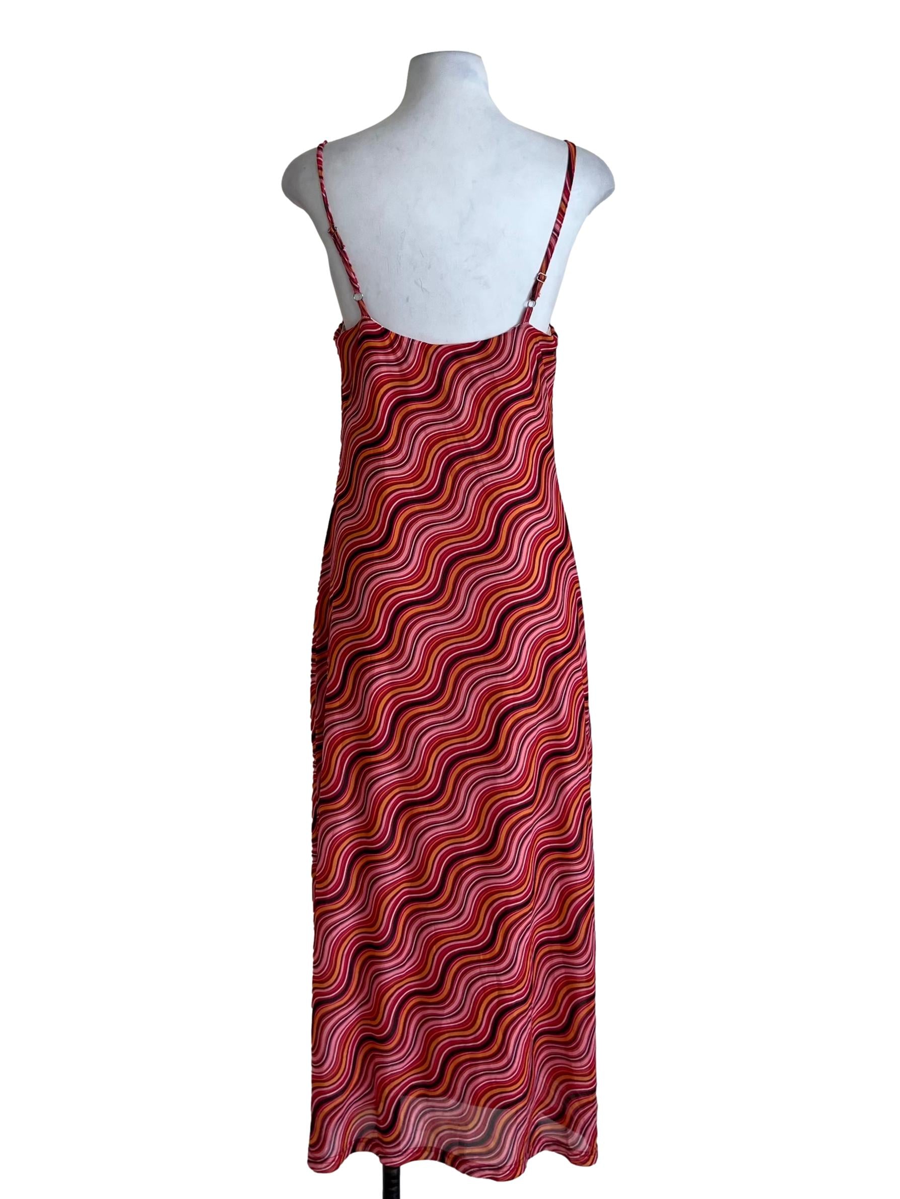 Ruby Red Abstract Shift Dress