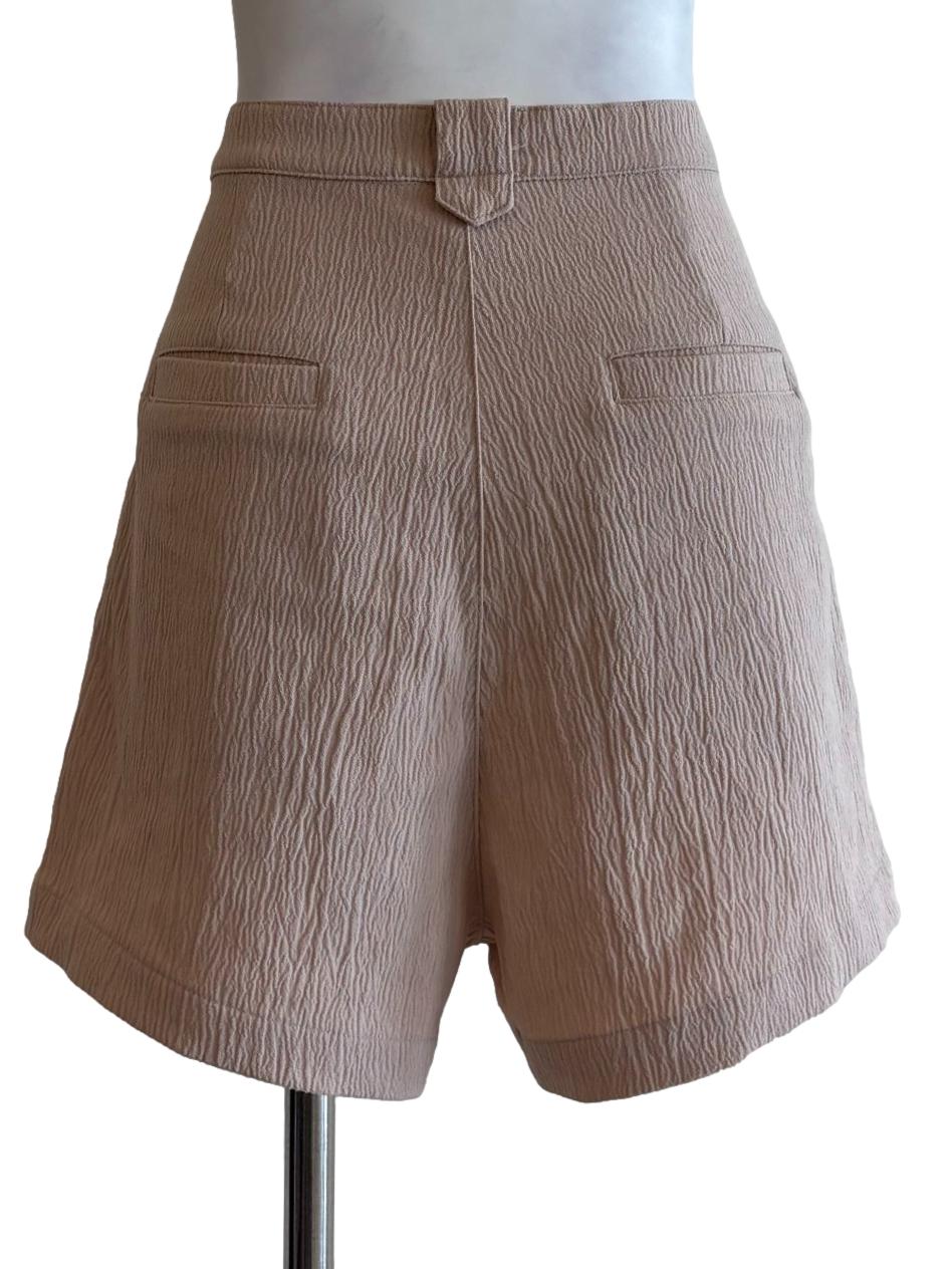 Almond Textured Relaxed Shorts