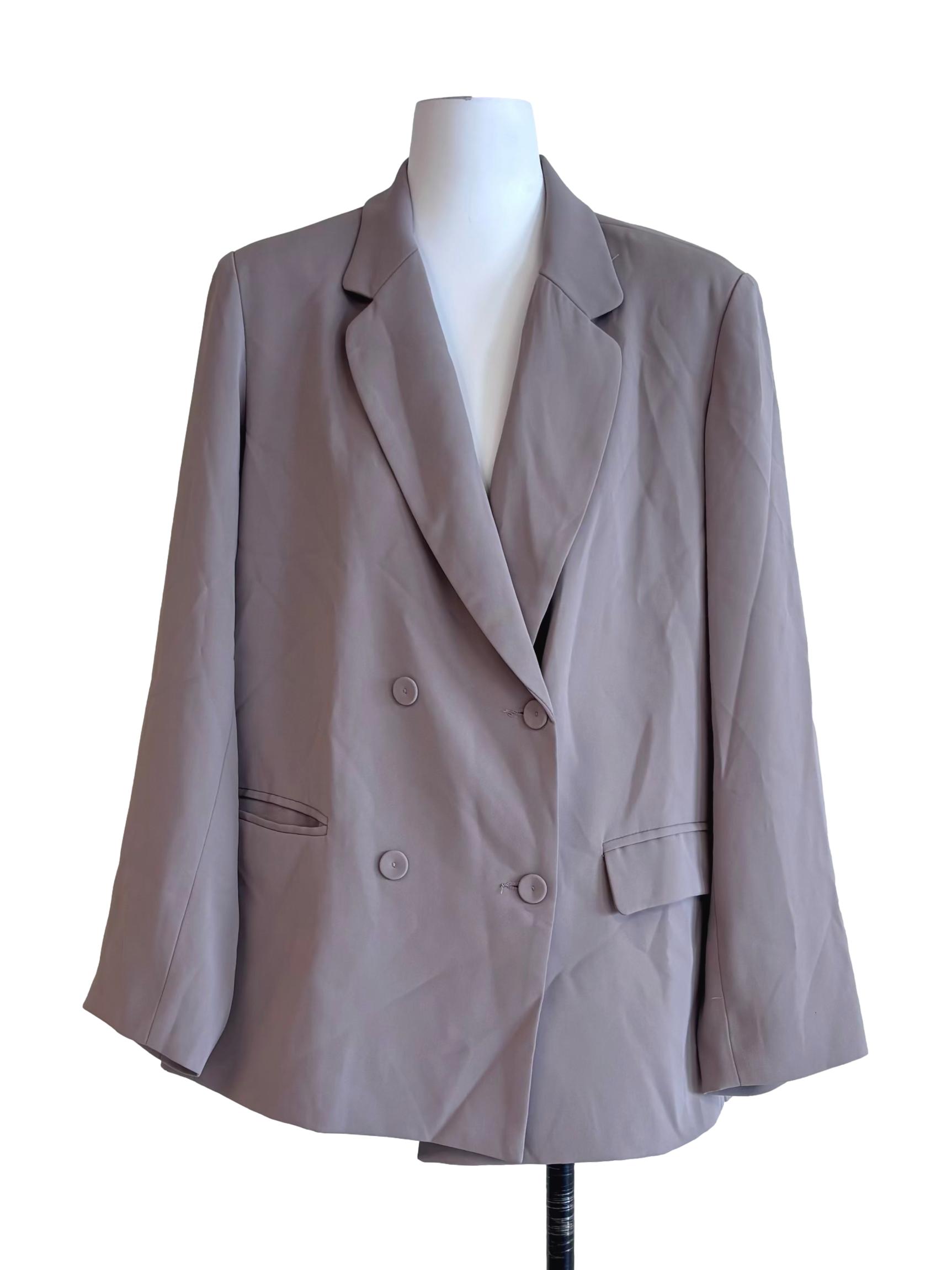 Dusty Purple Double Breasted Blazer