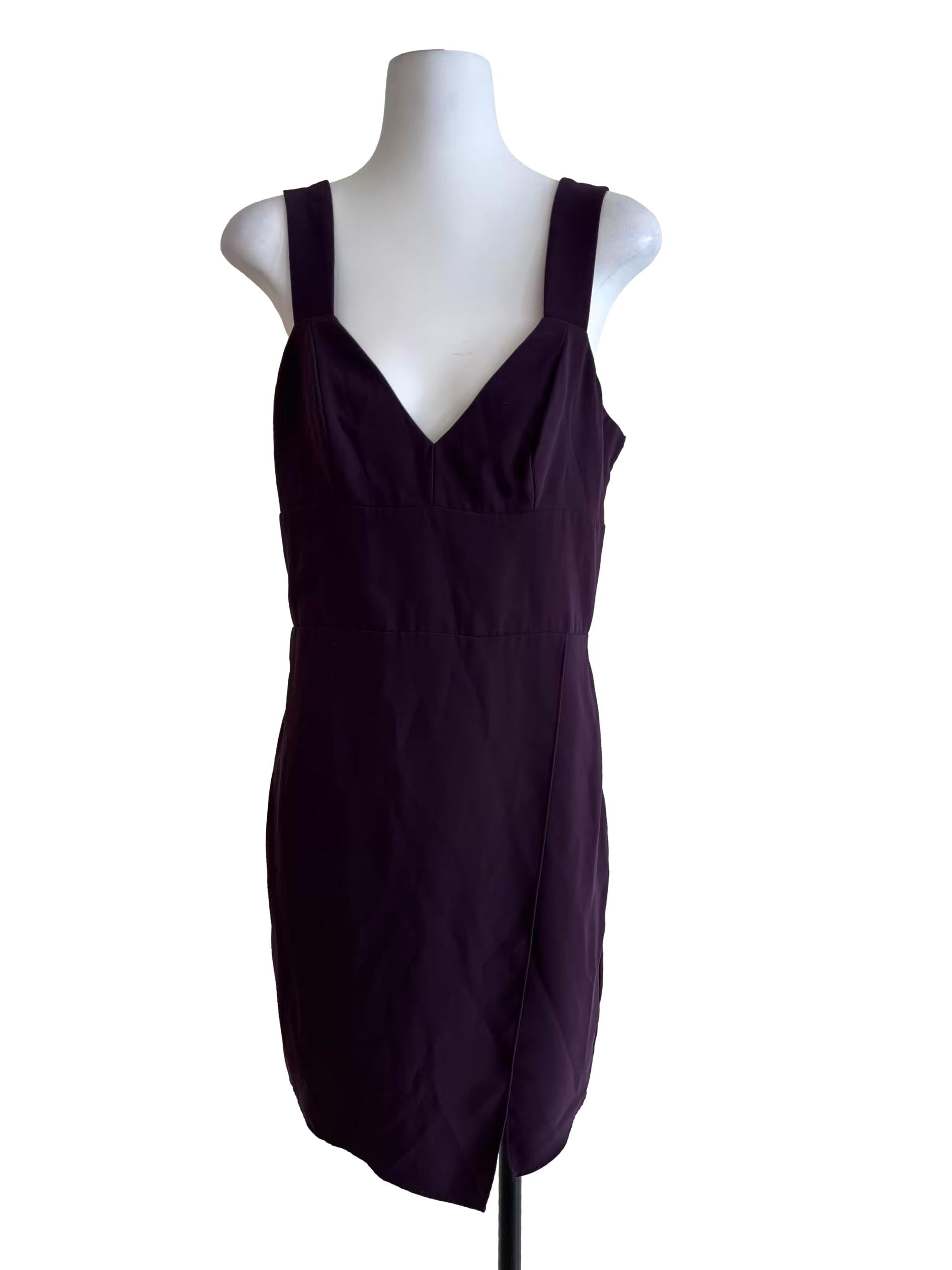 Wine Purple Sweetheart Sheath Dress