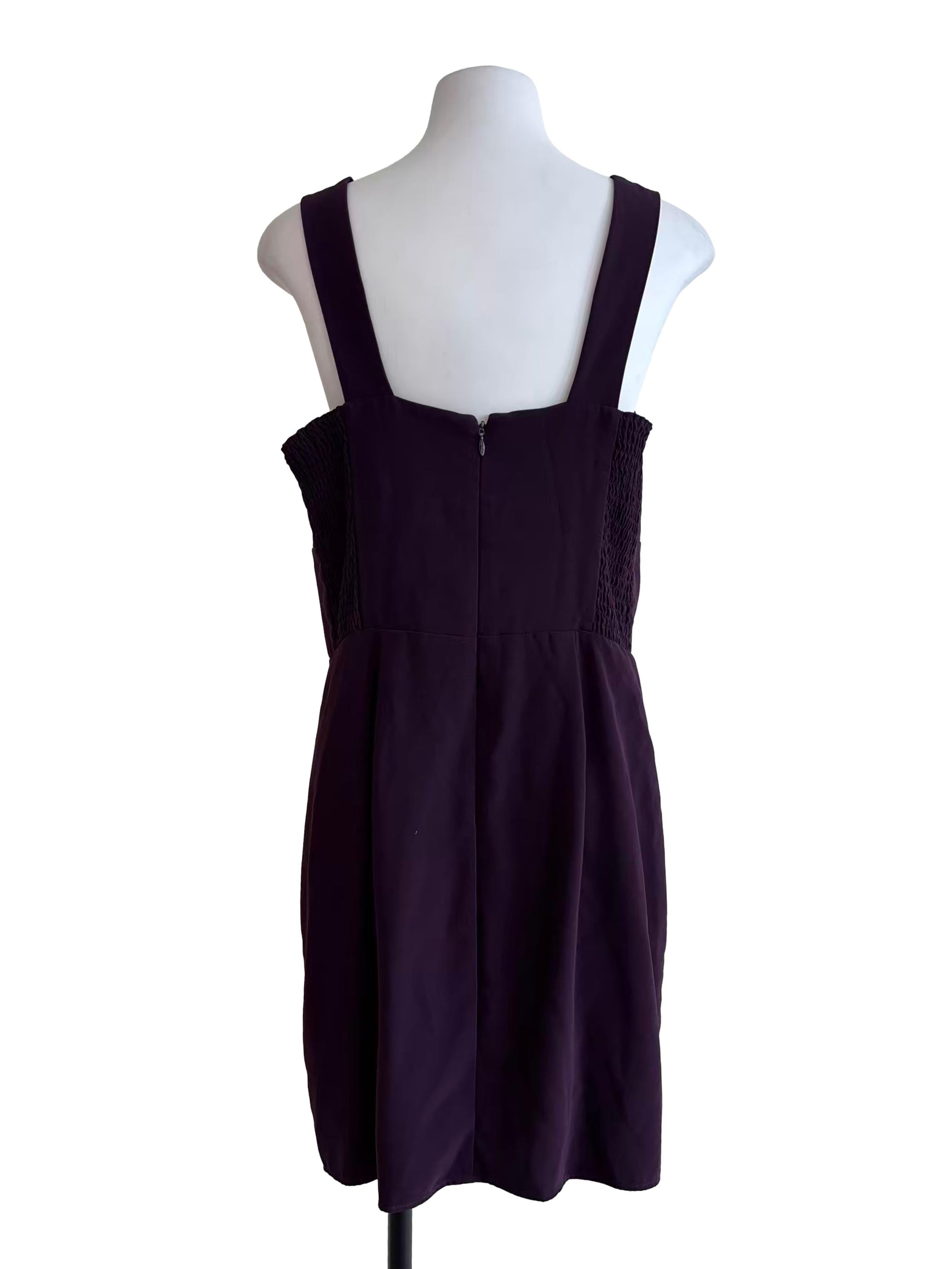 Wine Purple Sweetheart Sheath Dress