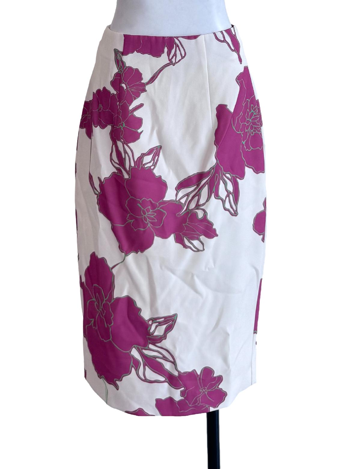 Magenta Pink Floral Laced Dress LB