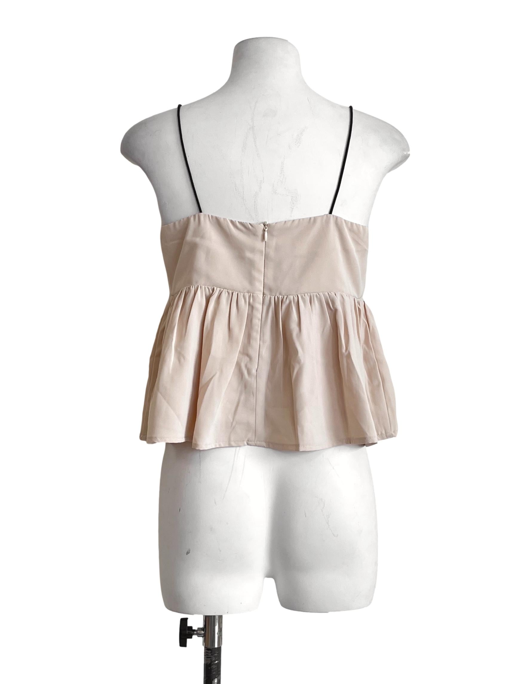 Peach Pink Spaghetti Sleeveless Top