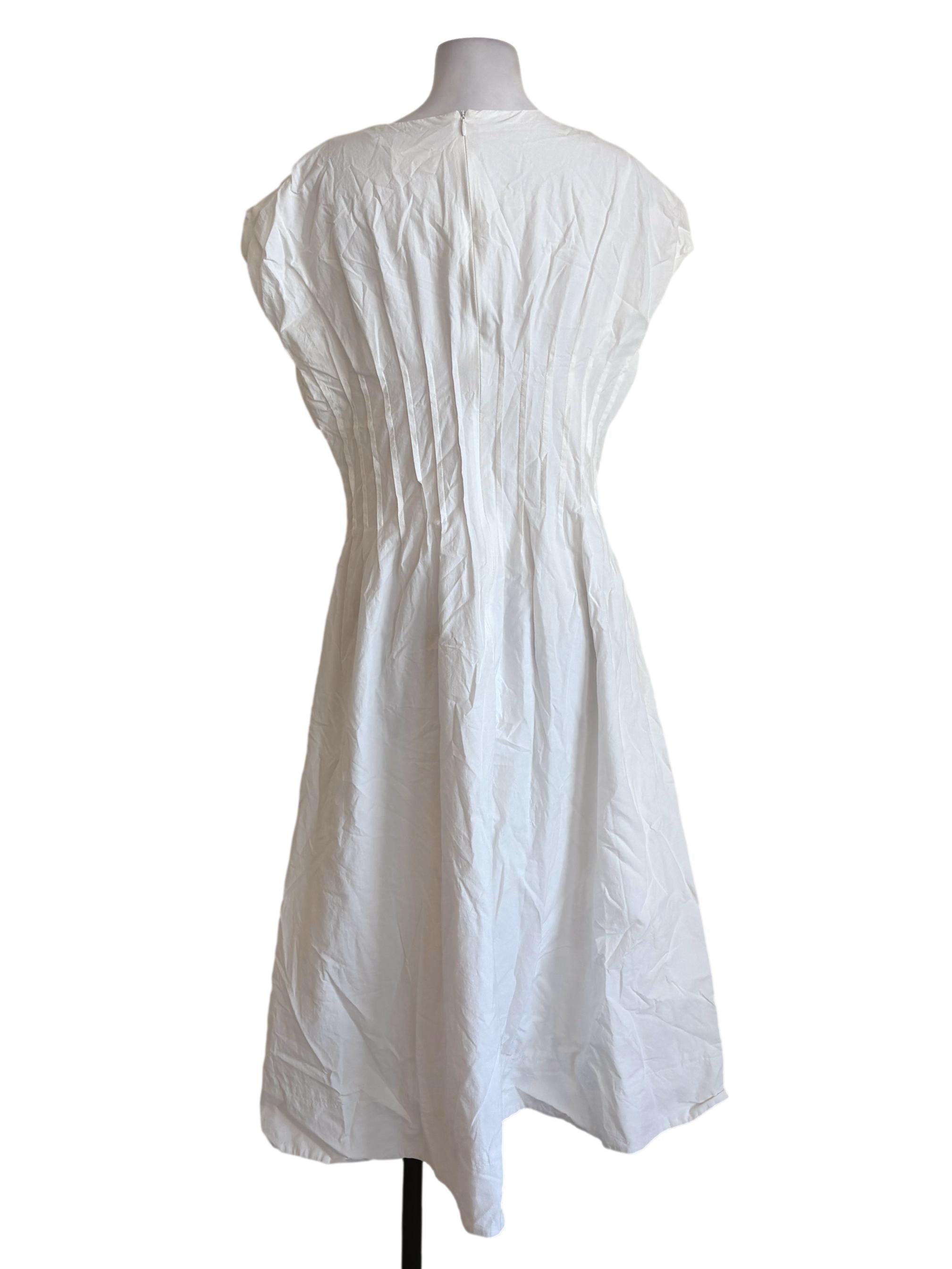 Modal-Cotton Pleated Dress OSN