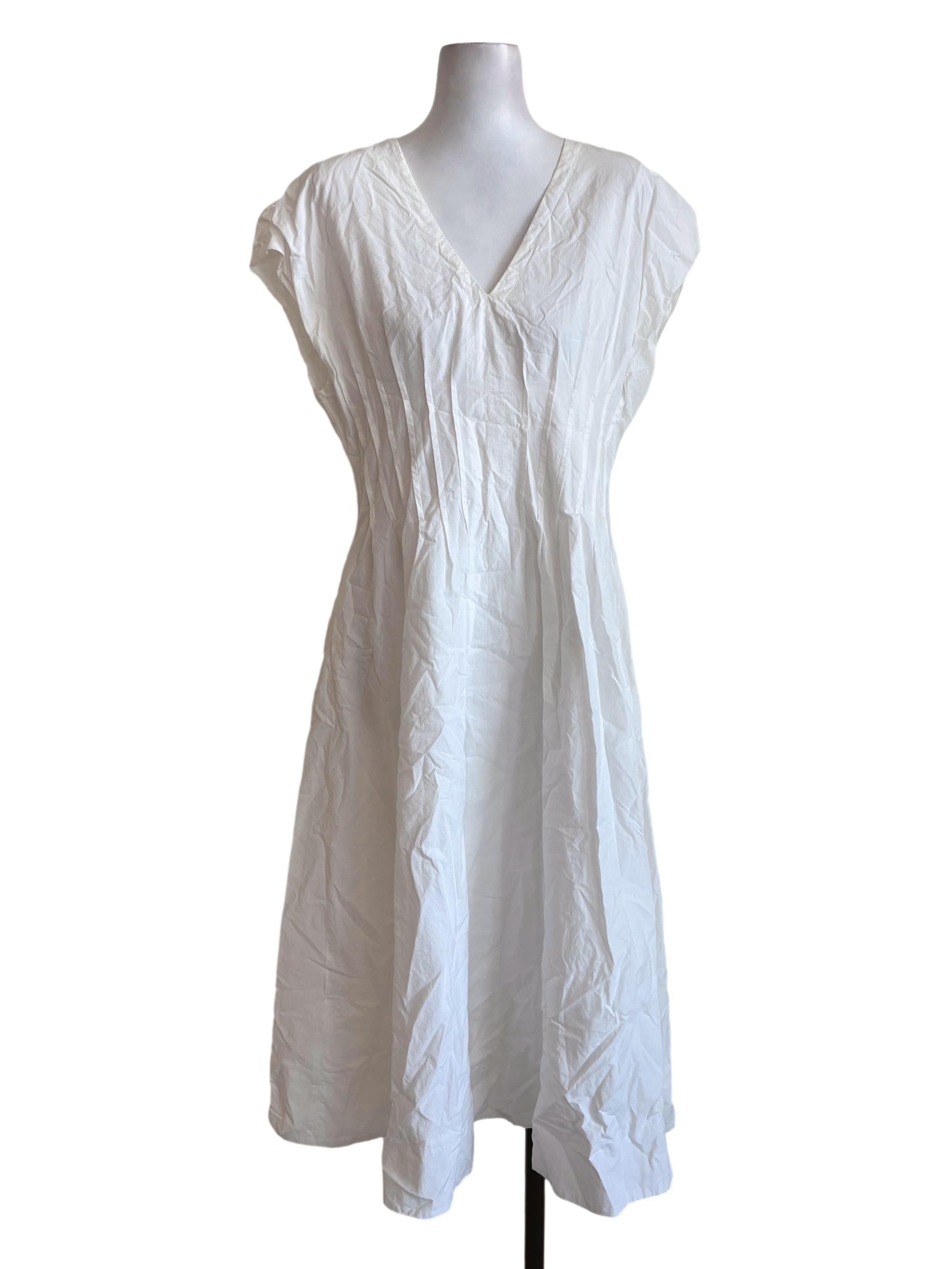 Modal-Cotton Pleated Dress OSN