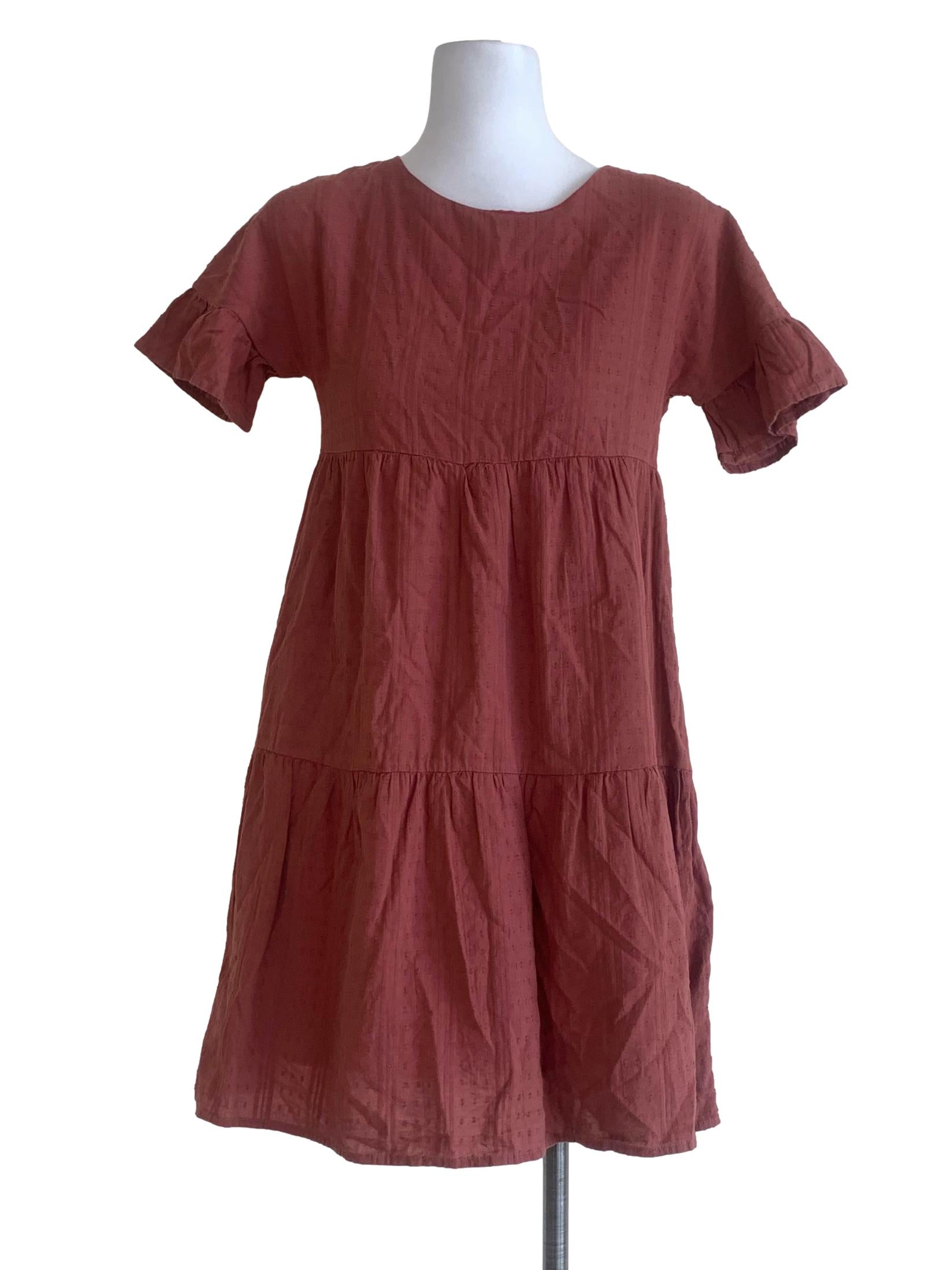 Crimson Red Dropwaist Dress