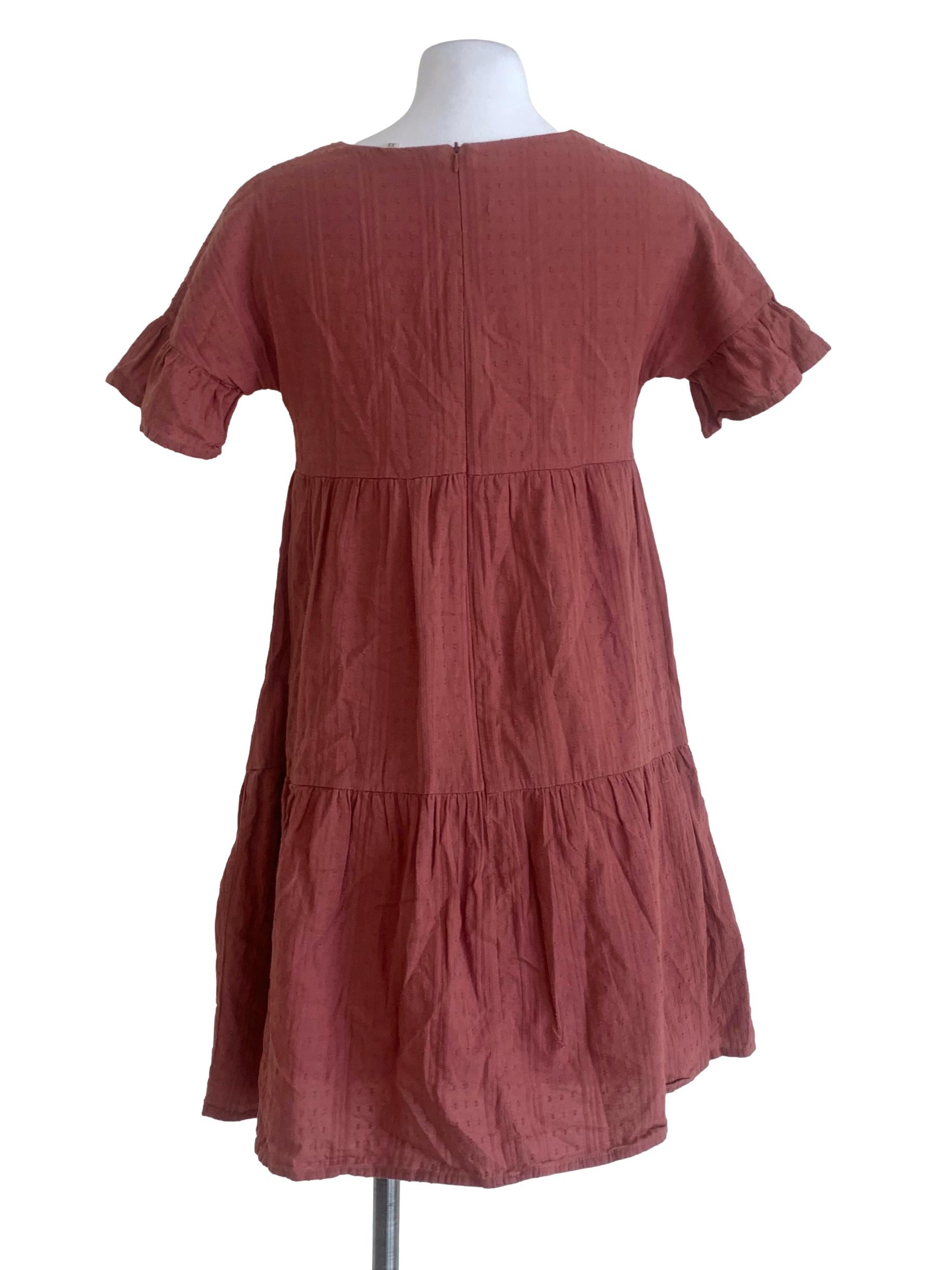 Crimson Red Dropwaist Dress