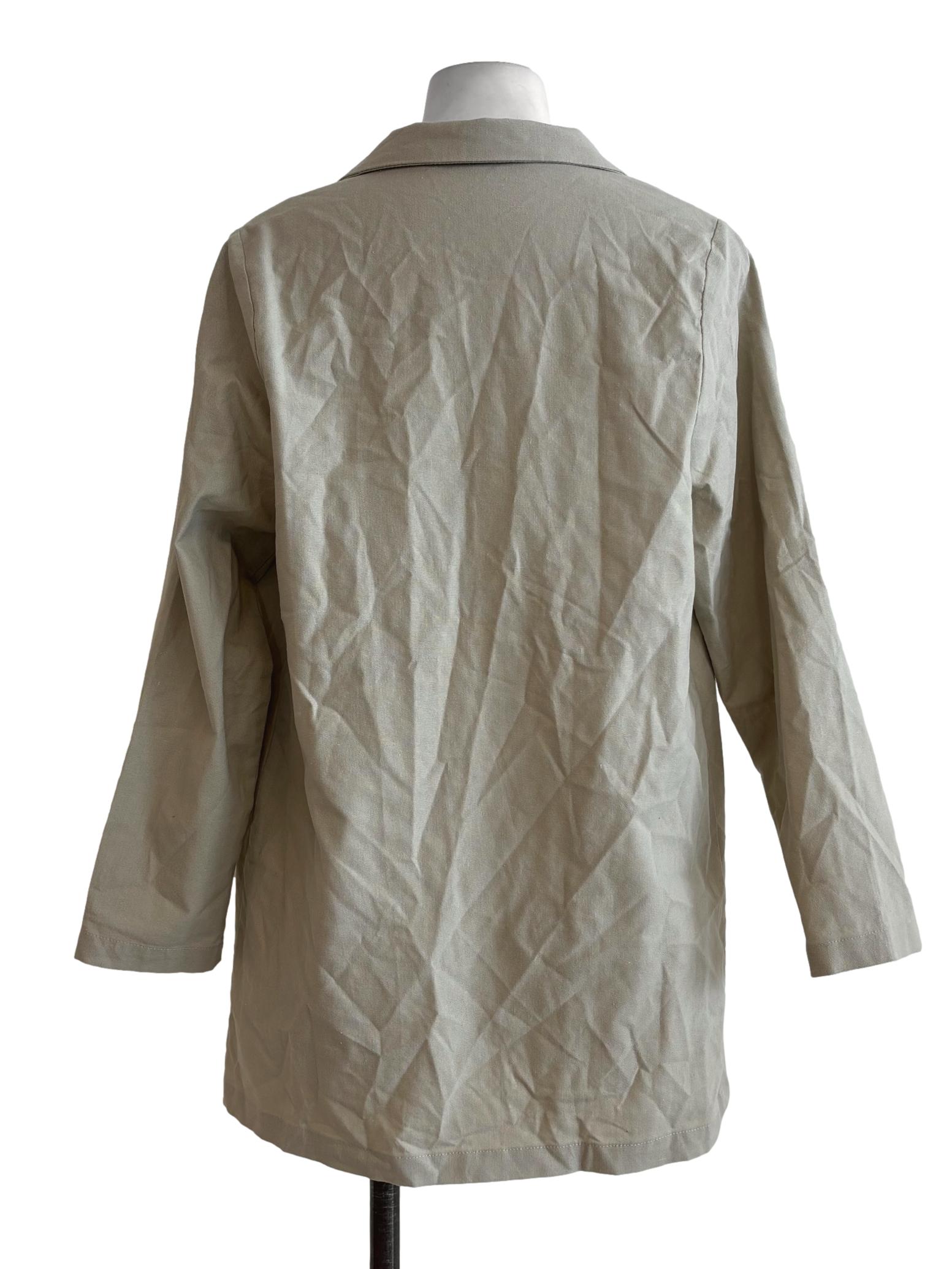 Merino White Cotton Jacket