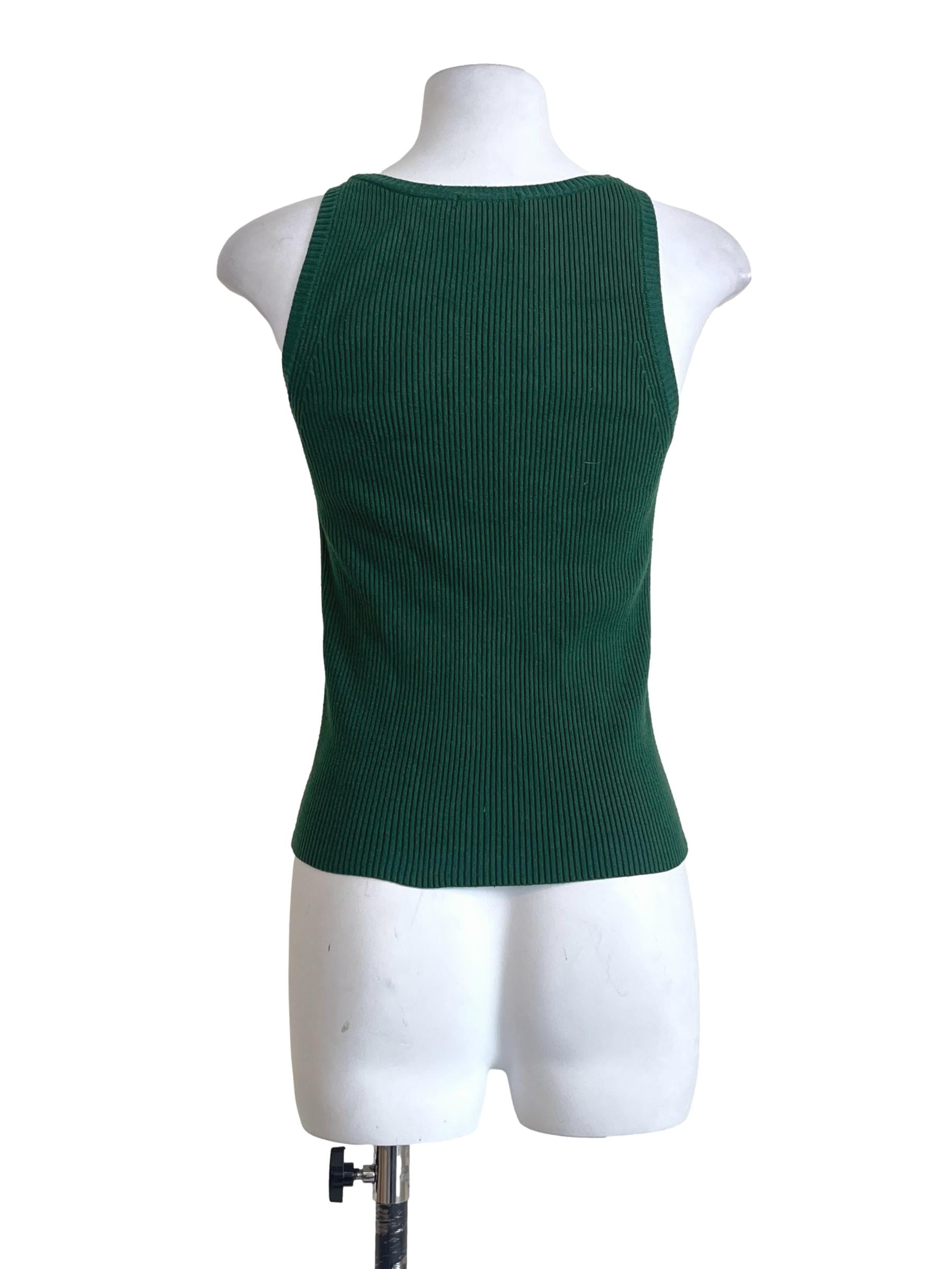 Emerald Green Halter Sleeveless Top TWL