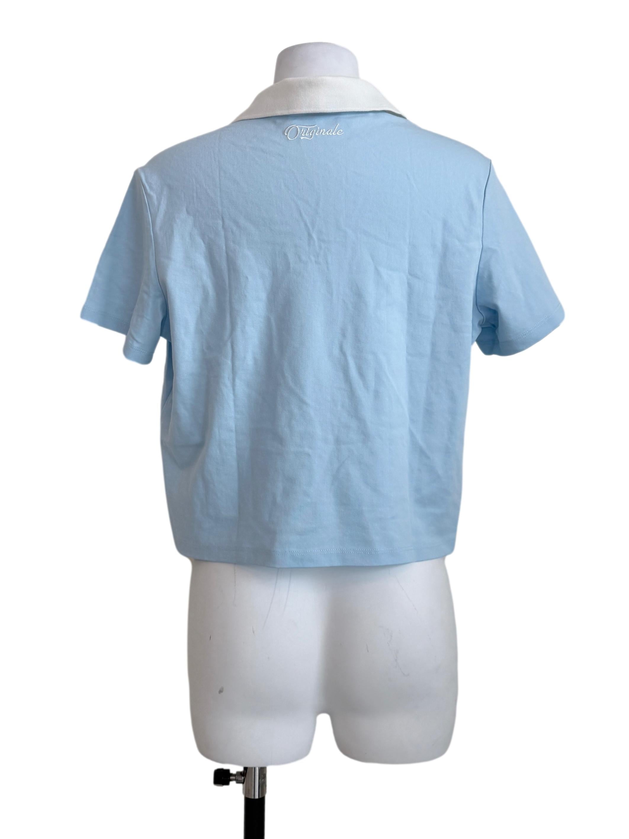 Sky Blue Collared Polo Tee