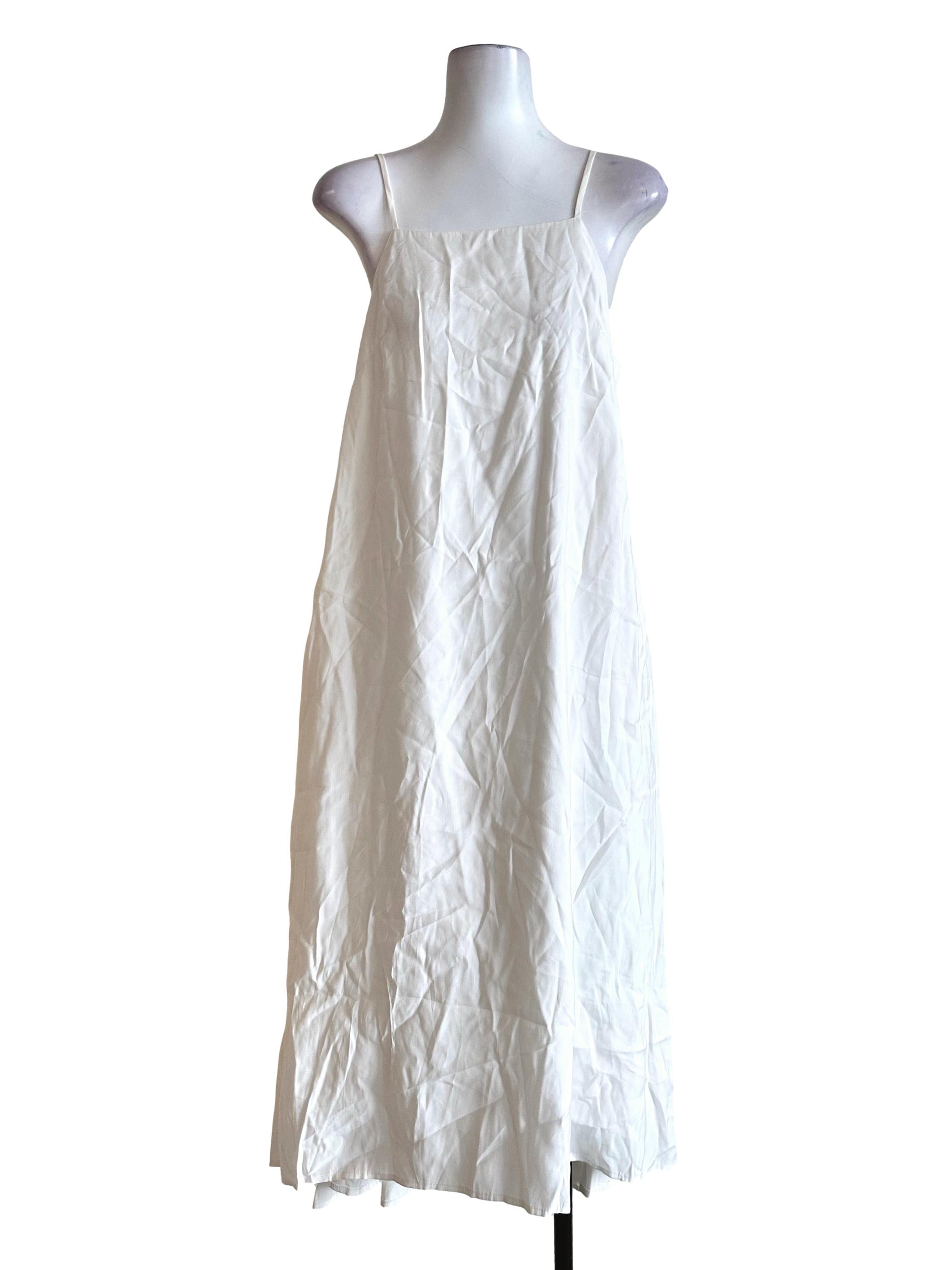 Daisy White Sleeveless Midi Dress TEM