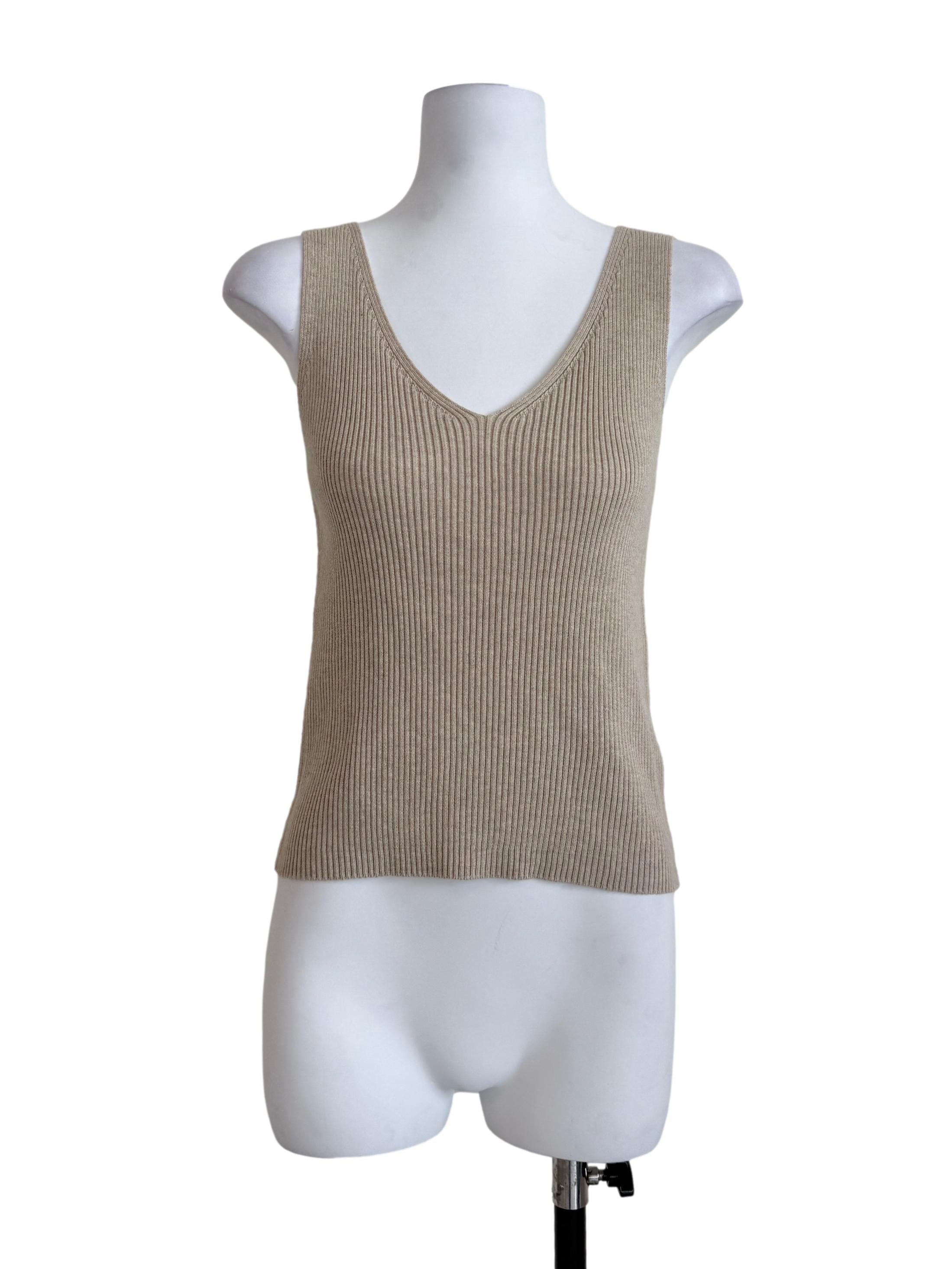 Tortilla Brown Knit Top