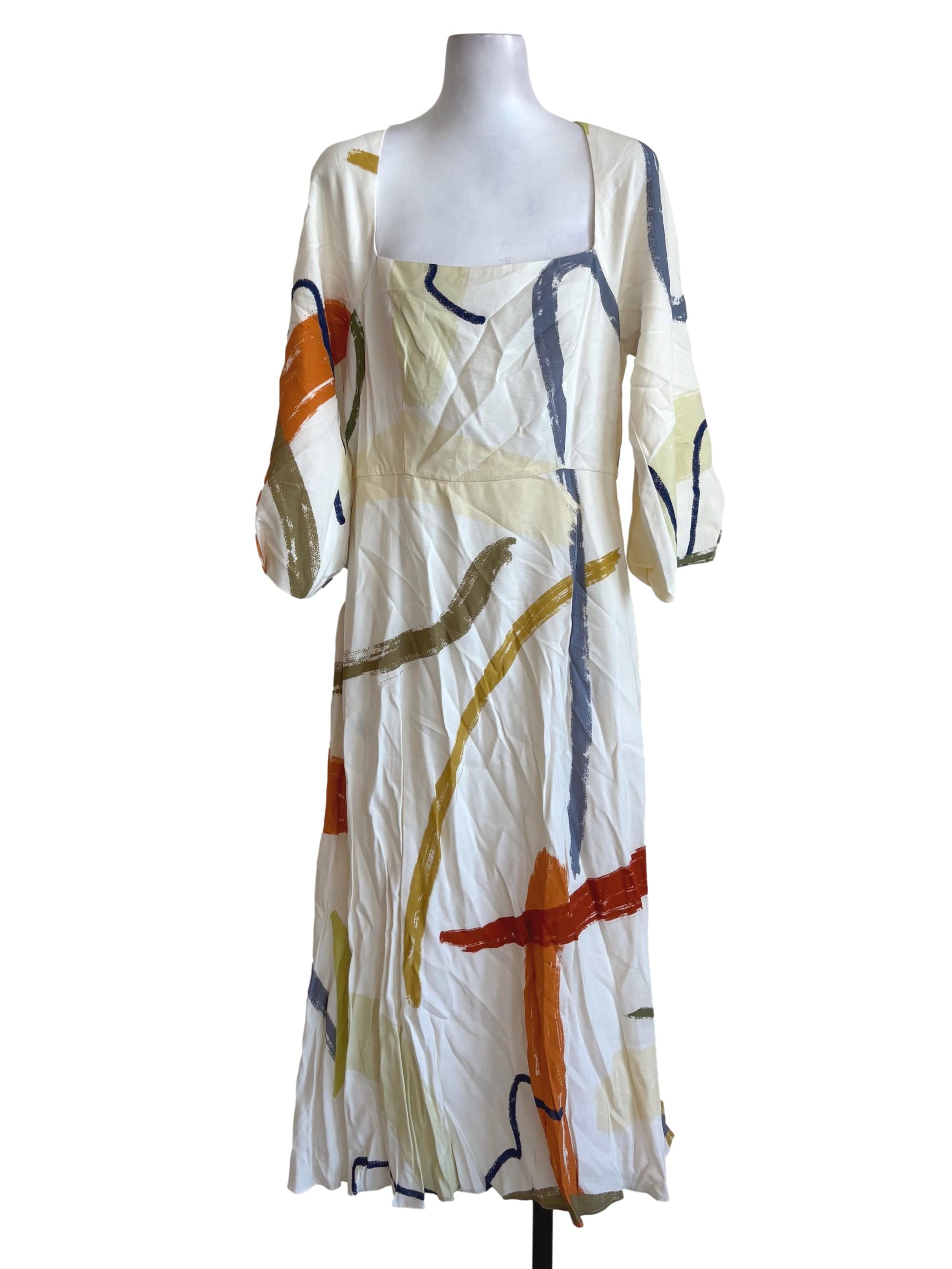 Courtyard Straight-Neck Dress OSN