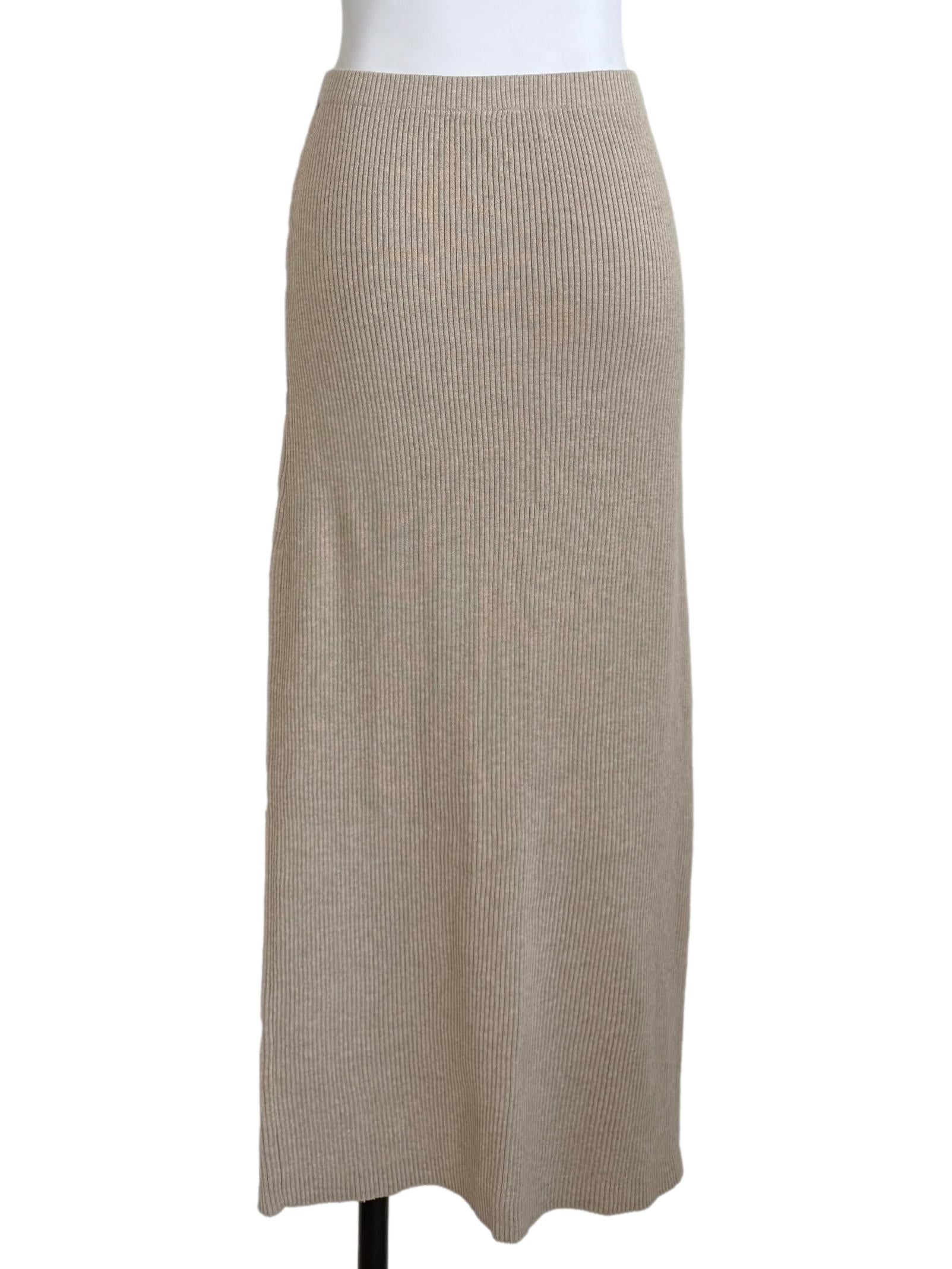 Tortilla Brown Knit Pencil Skirt