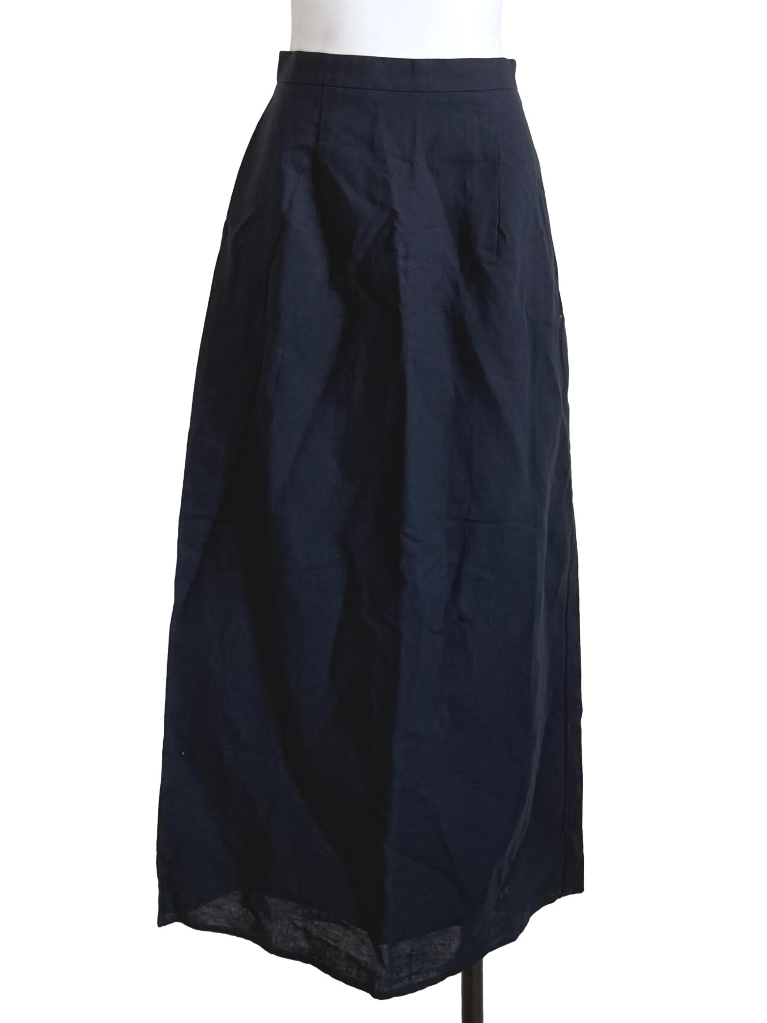 Navy Blue A-Line Skirt OSN