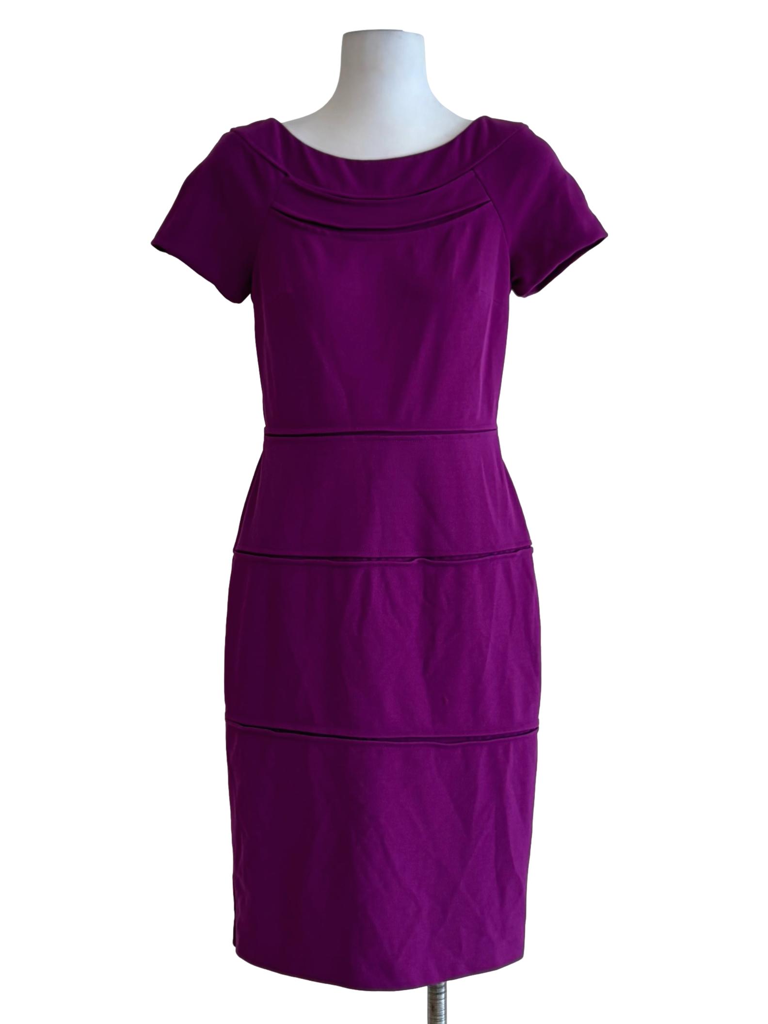 Grape Purple Tiered Bodycon Dress