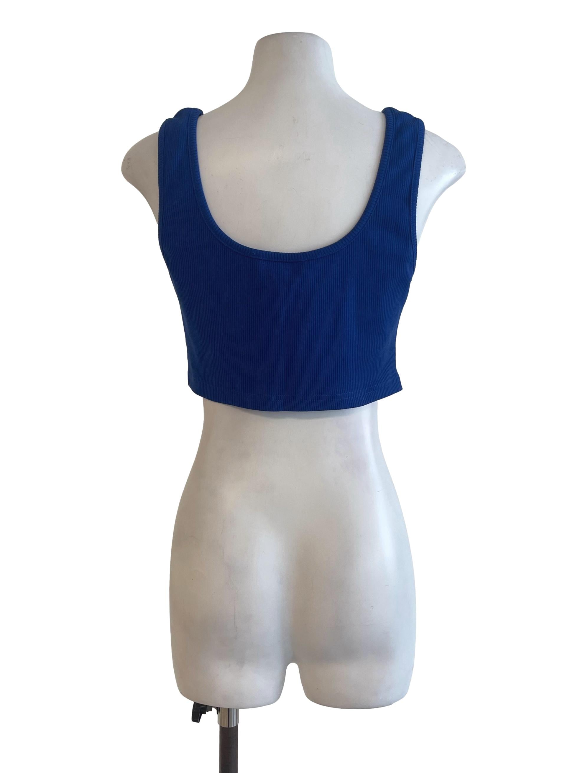 Blue Basic Bra Top