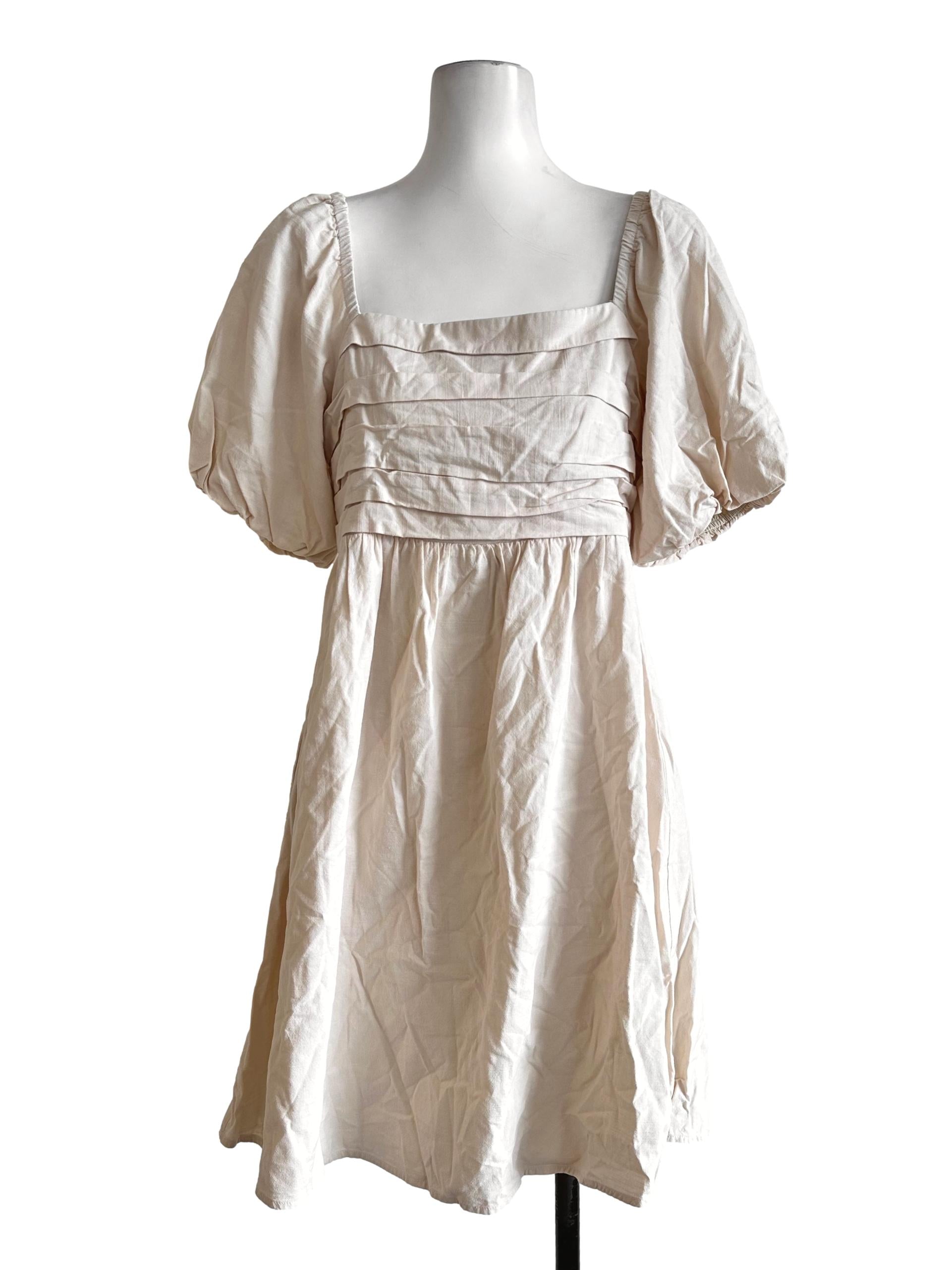 Parmesan Beige Mini Dress