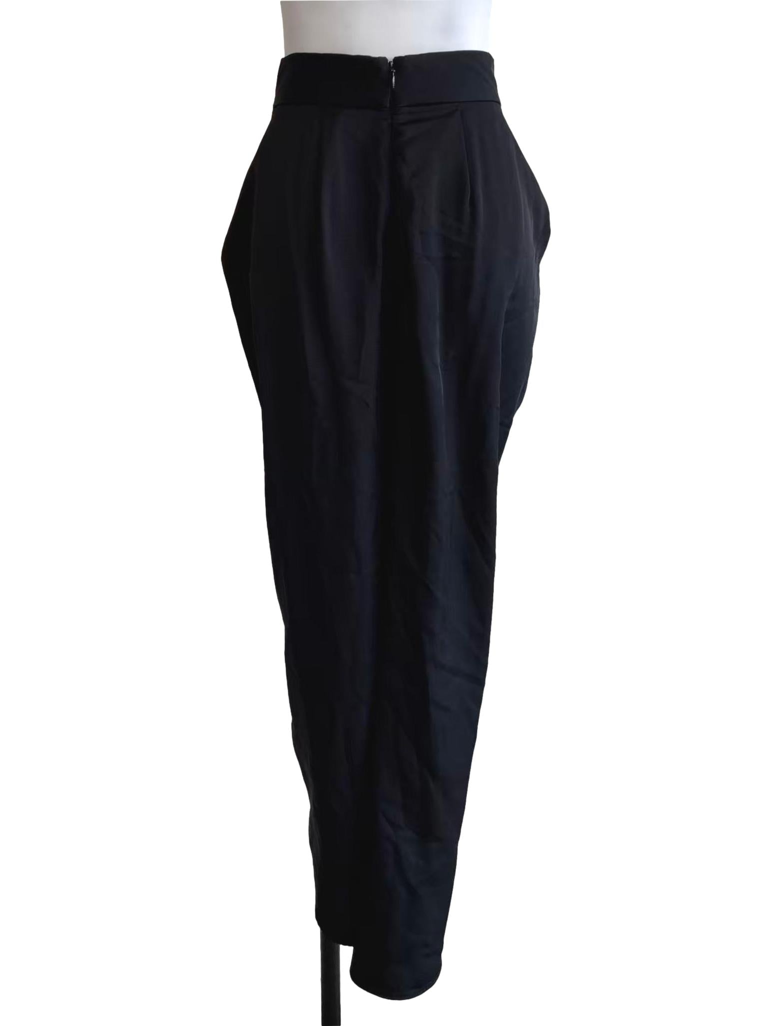Jet Black Wrap Skirt