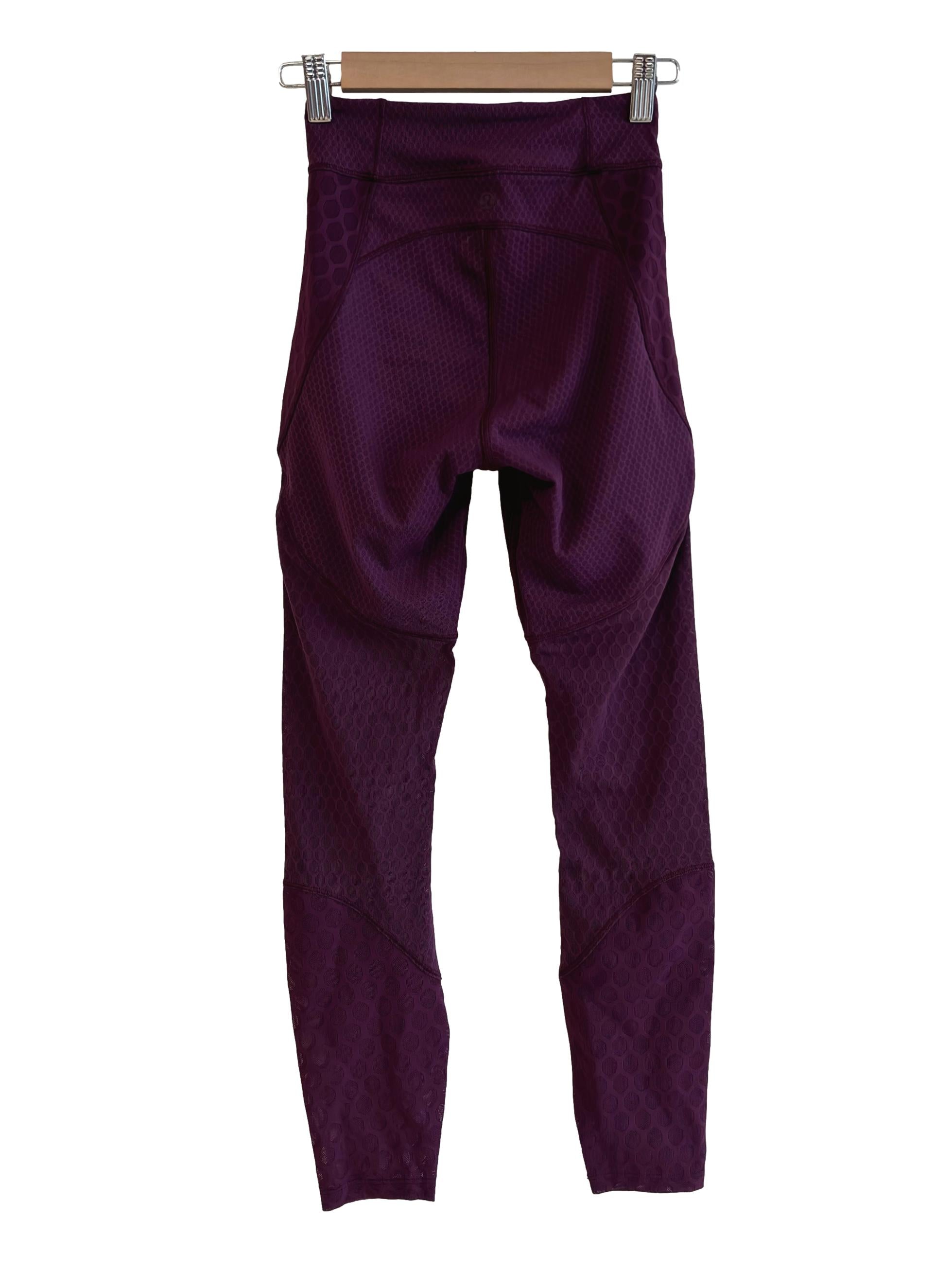 Plum Purple Geo Tight