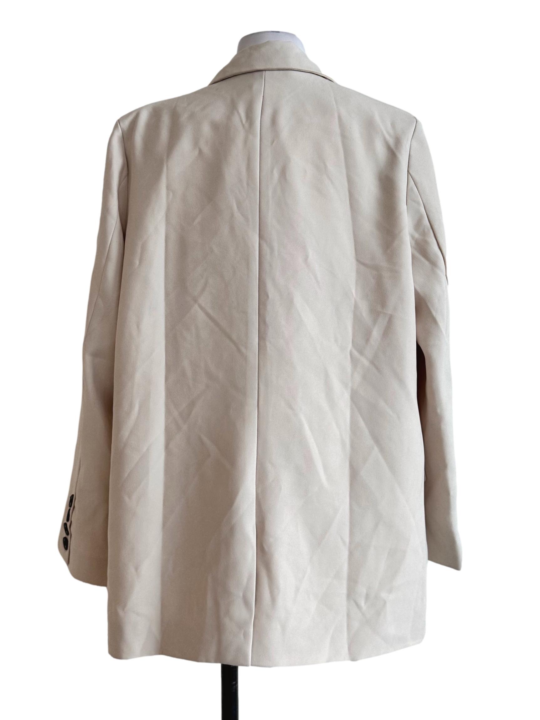 Parmesan Beige Button Blazer