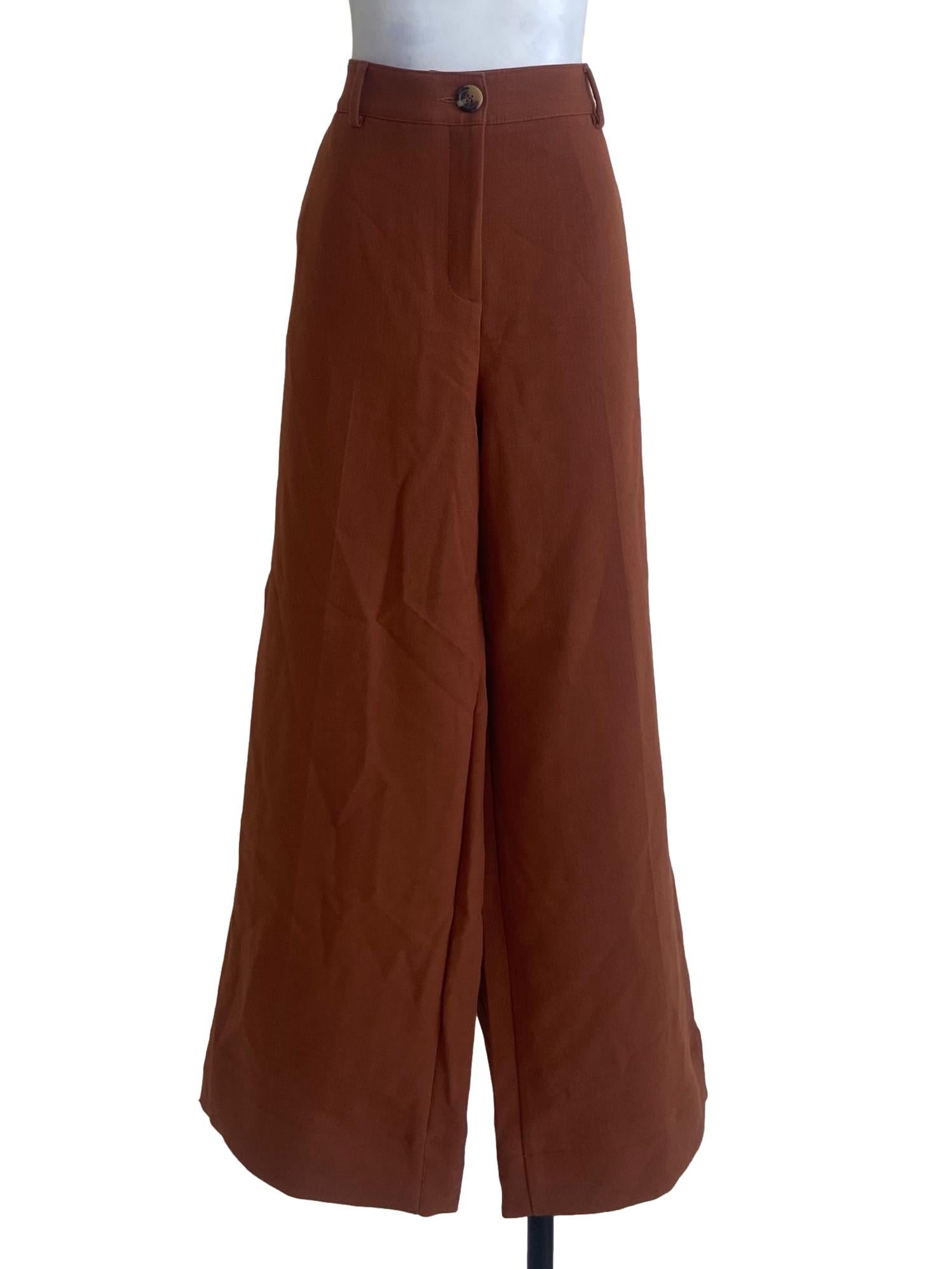 Tawny Brown Twill Formal Pants