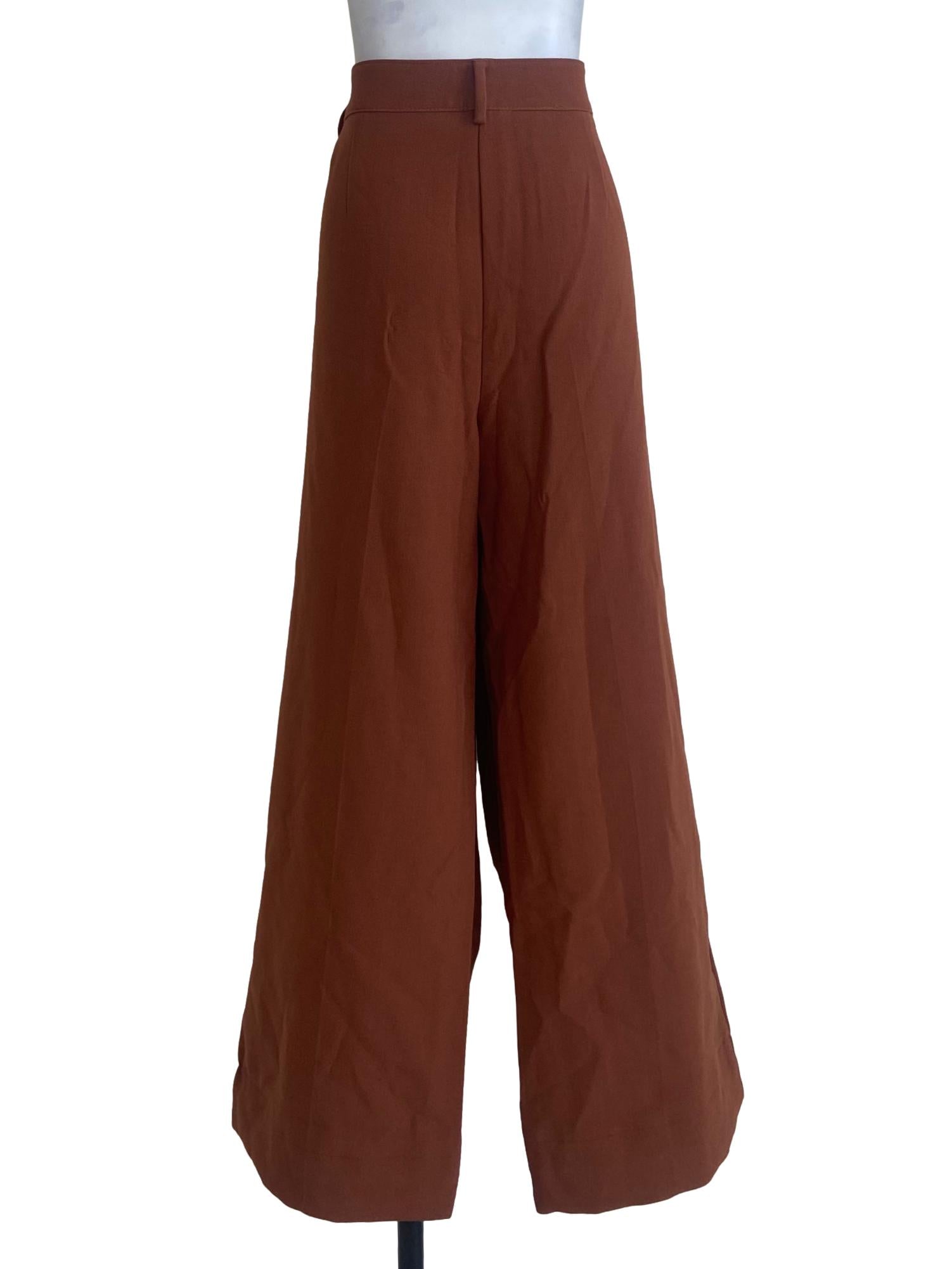 Tawny Brown Twill Formal Pants
