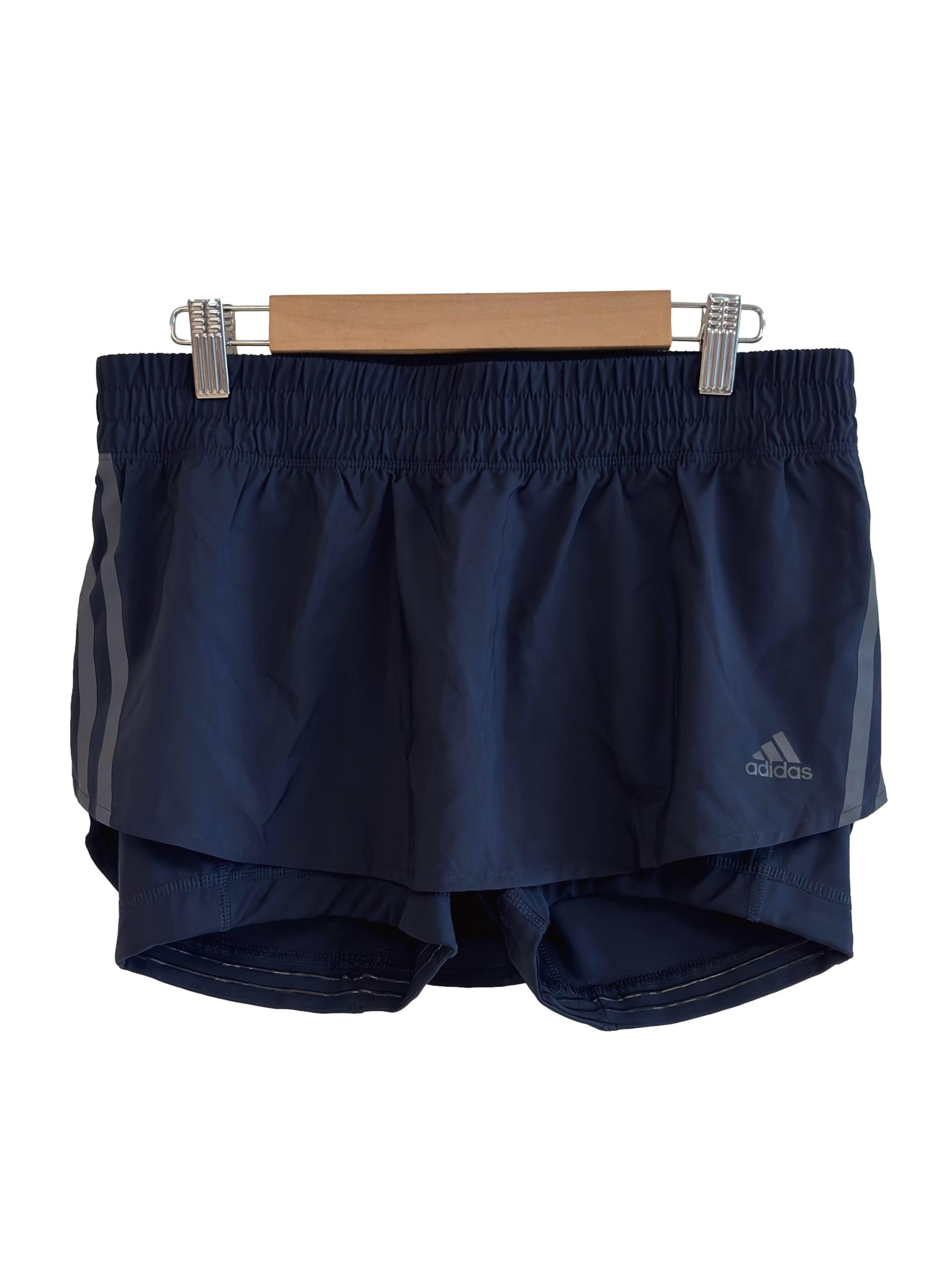 Navy Blue Running Skort