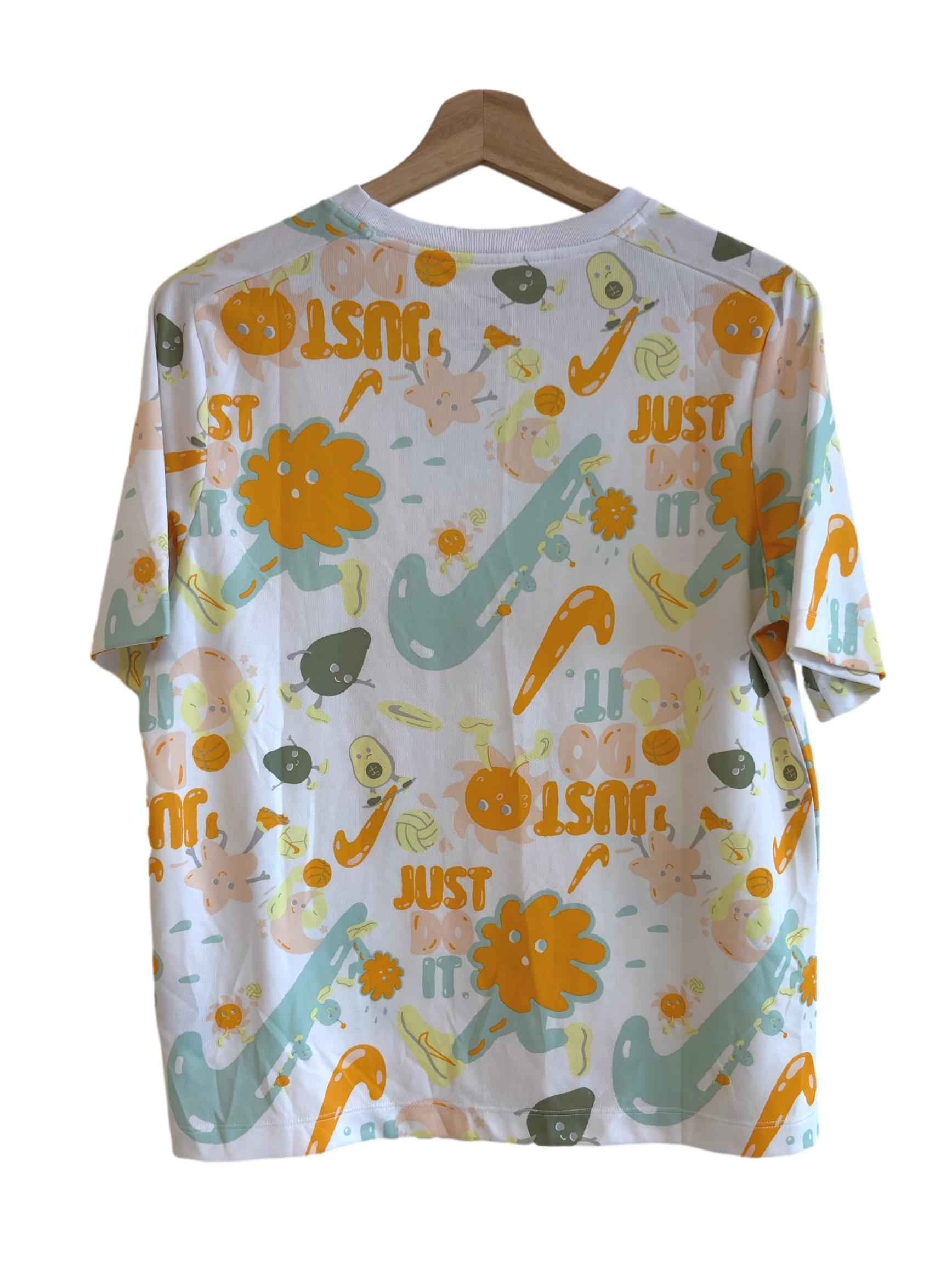 White Graphic Print Tee