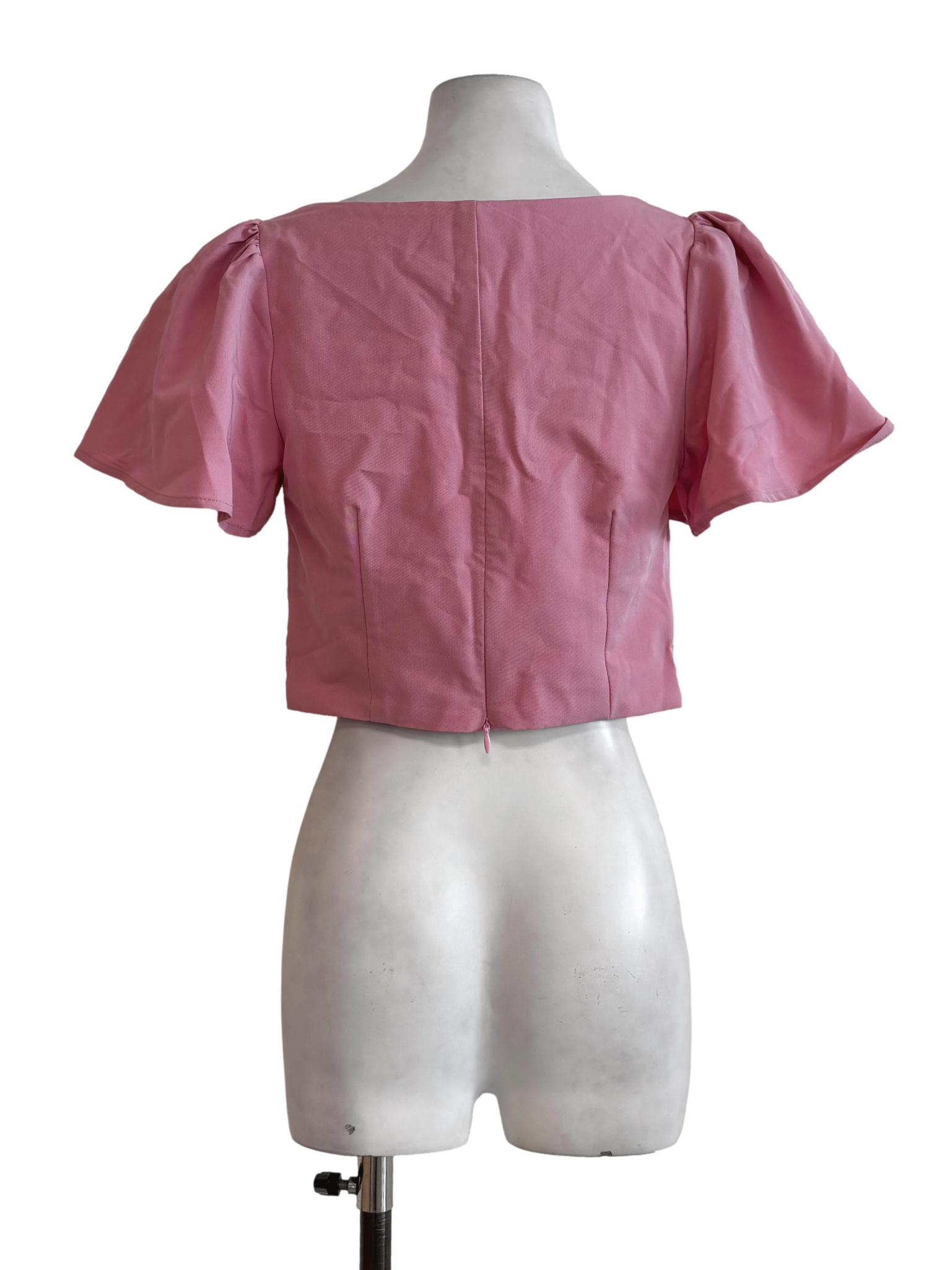 Flamingo Pink Baby Doll Top