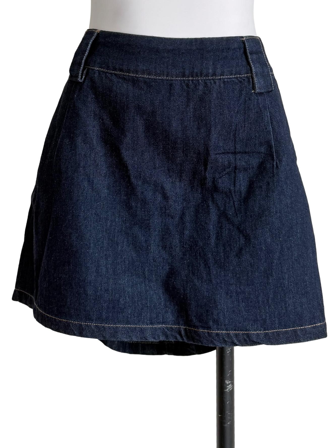 Denim Blue Mini Skirt