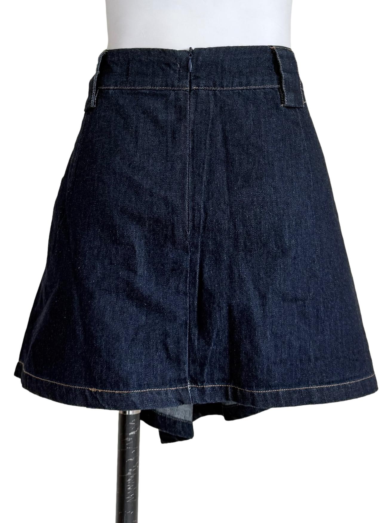 Denim Blue Mini Skirt