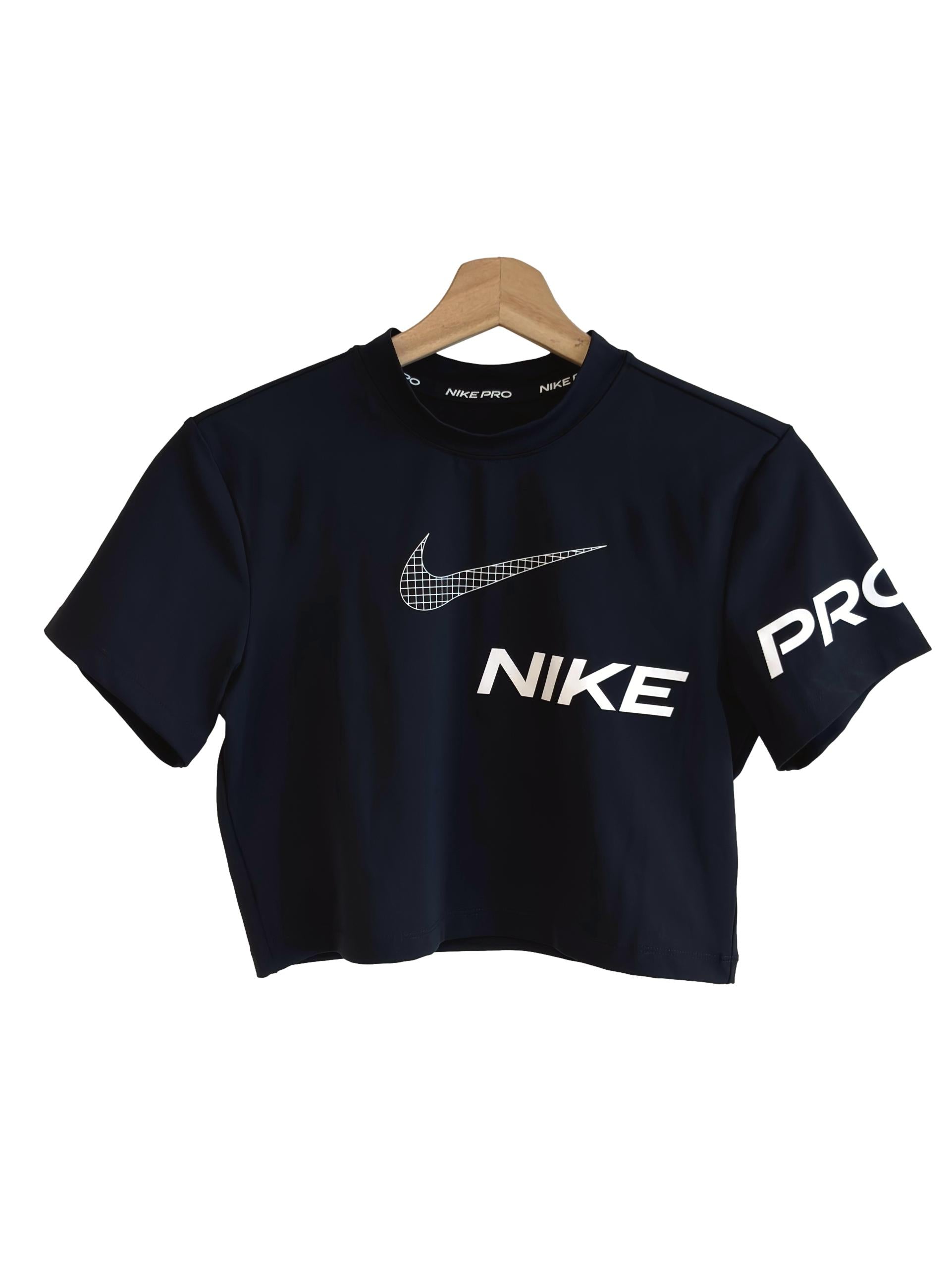 Black Logo Cropped Tee