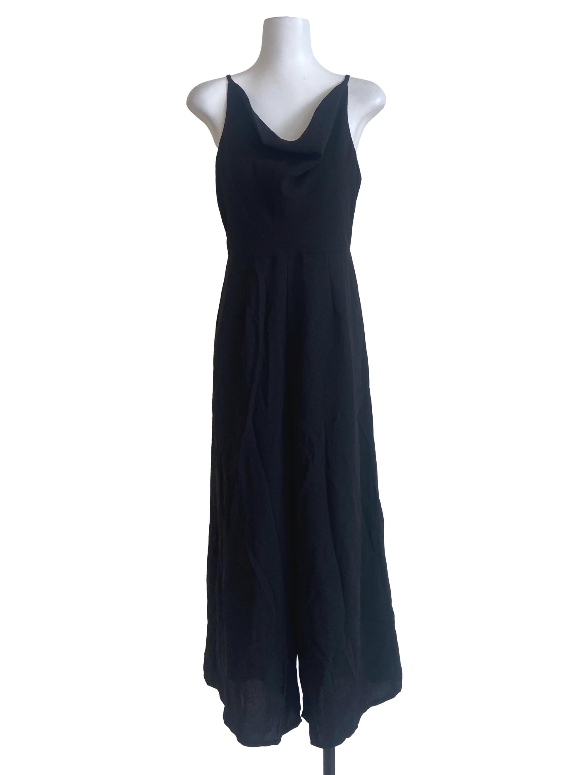 Black Twill Jumpsuit