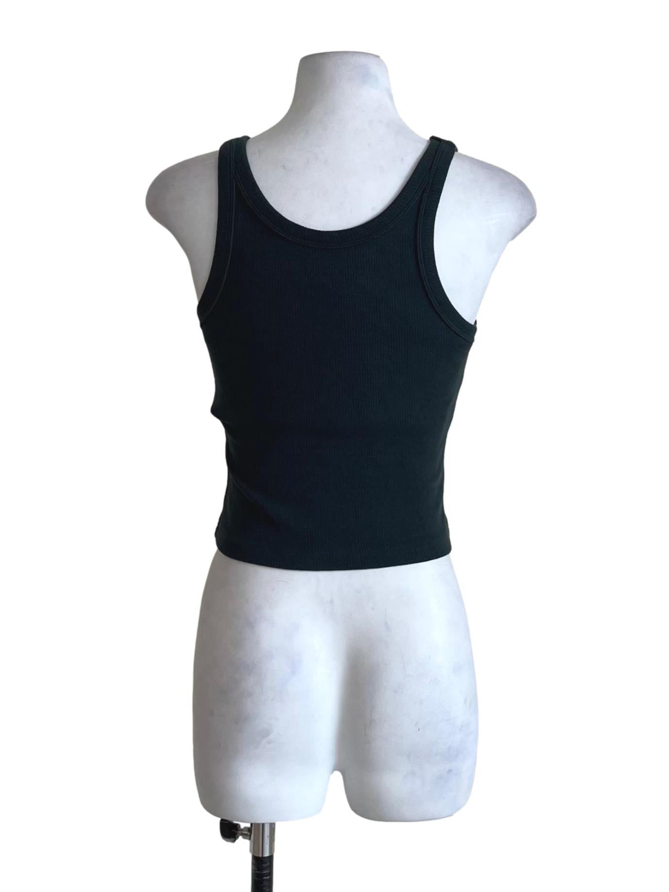 Pine Green Scoop Neckline Tank Top