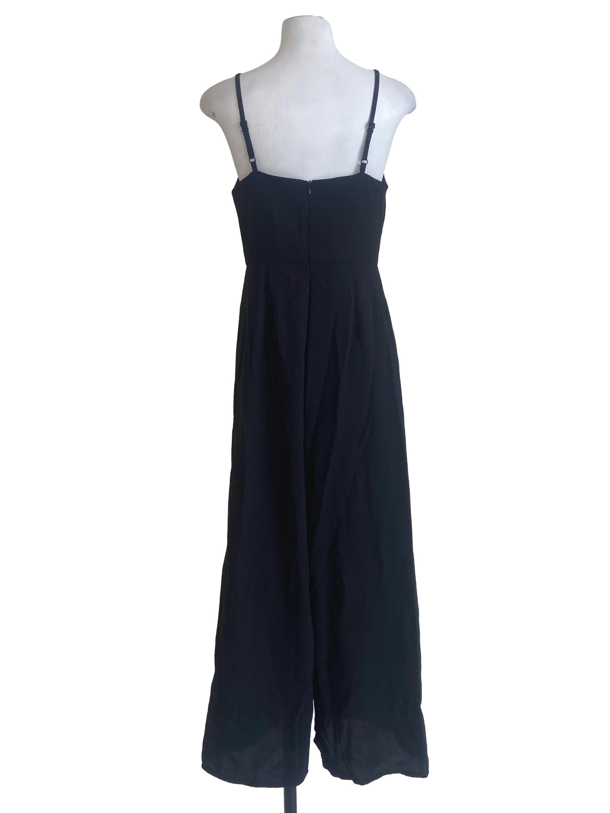 Black Twill Jumpsuit