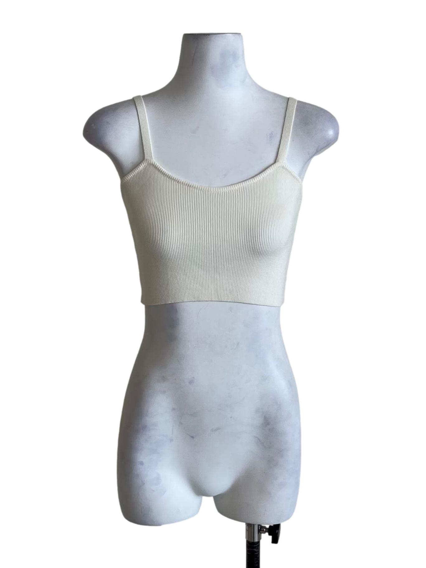 White Spaghetti Strap Tank Top